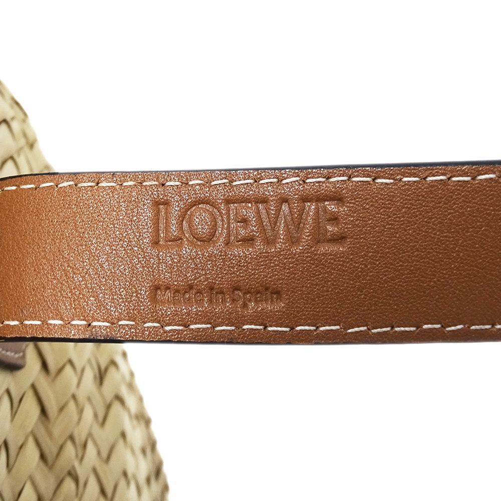 Loewe Tote Basket Large Palmleaf Calf Leather Natural Tan Beige Brown Large