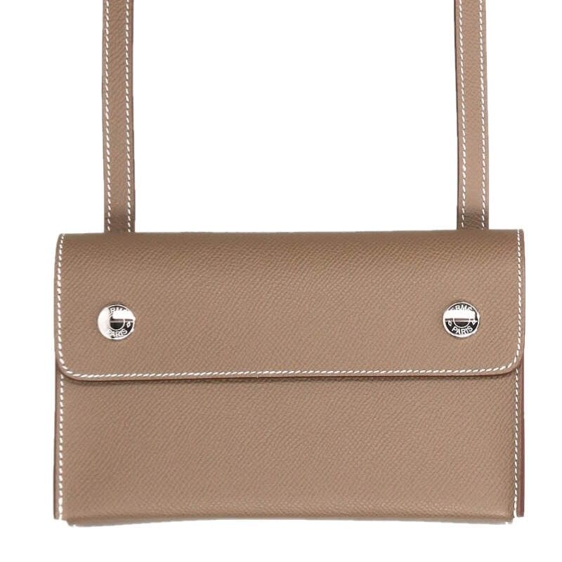 Hermes Nap to Etoupe Epsom Shoulder Bag