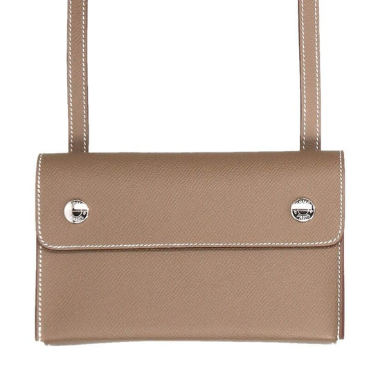 Hermes Nap to Etoupe Epsom Shoulder Bag