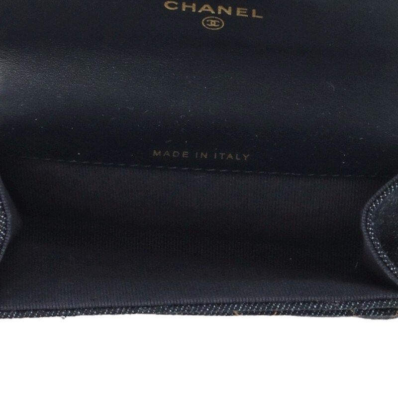Chanel Classic Flat Denim Card Case