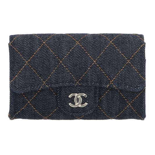 Chanel Classic Flat Denim Card Case