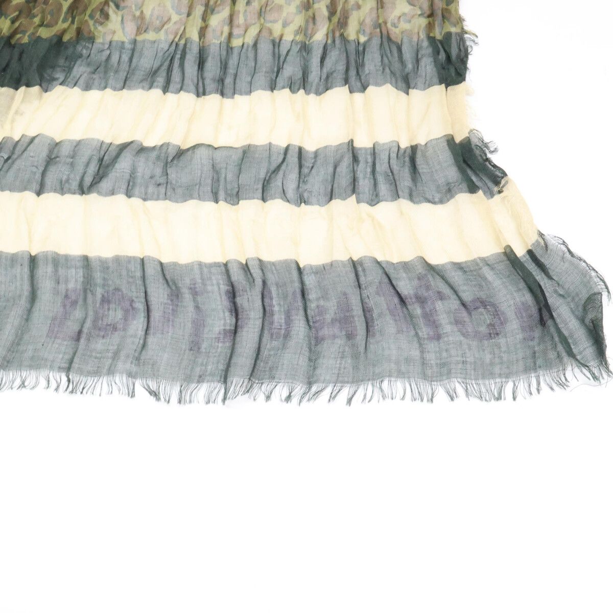 Louis Vuitton Camouflage Pattern Cashmere Silk Scarf
