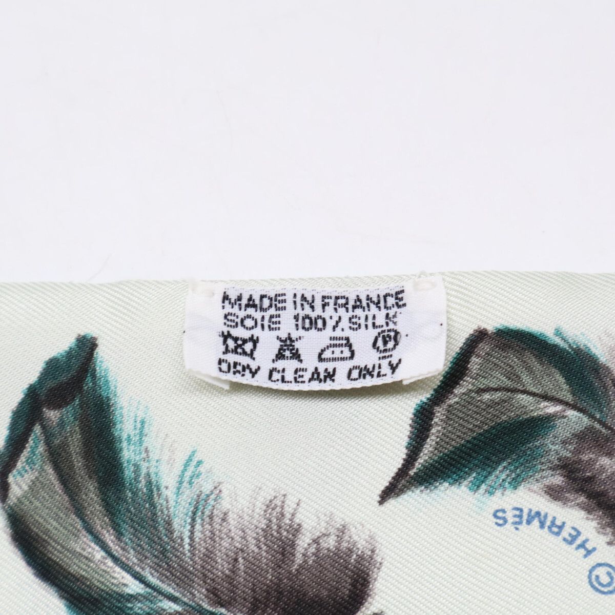 Hermes Feathers Silk Twilly Scarf