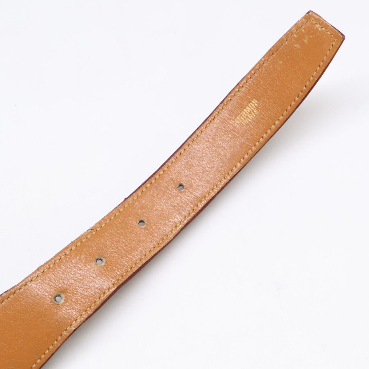 Hermes B Toki Bamboo Buckle Leather Belt