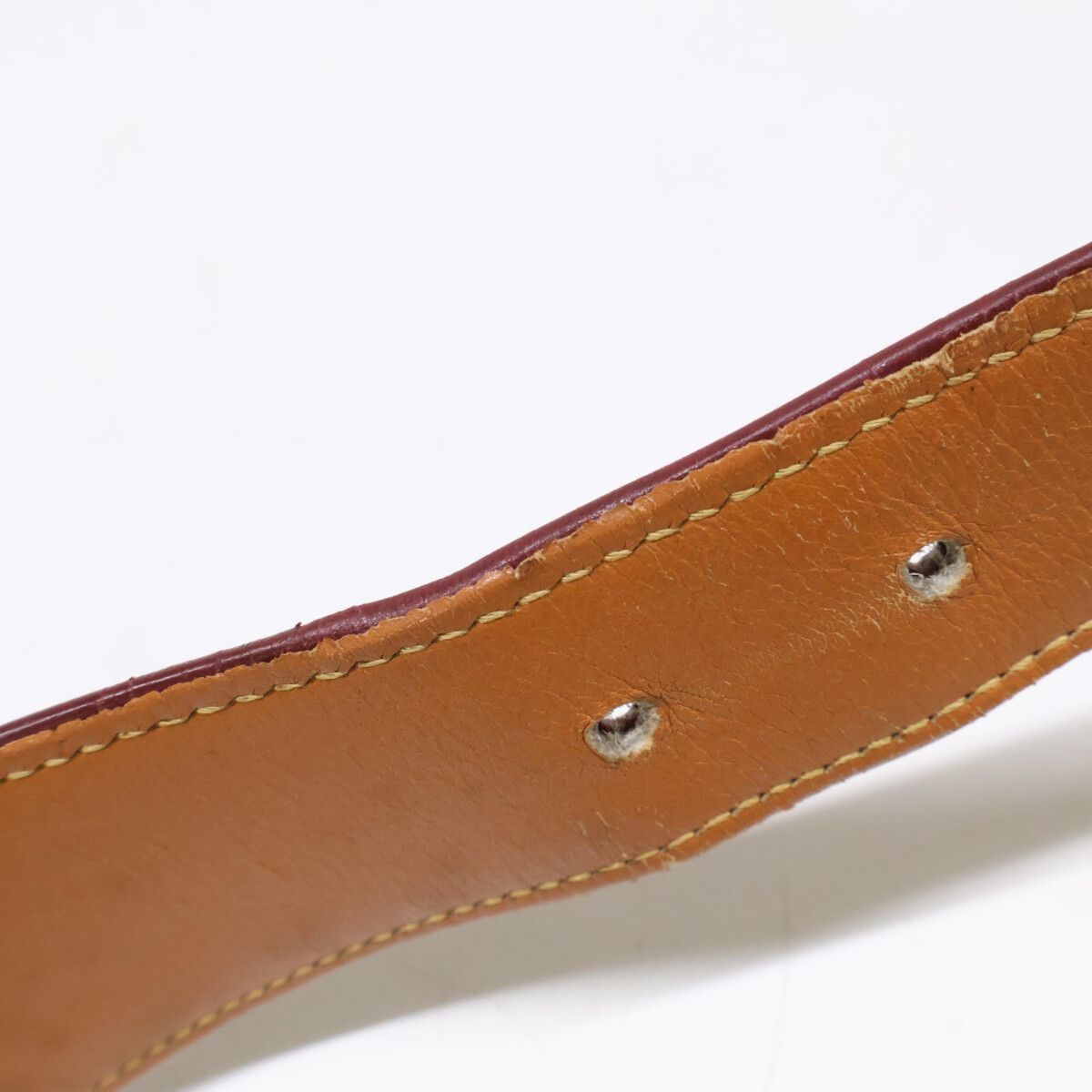 Hermes B Toki Bamboo Buckle Leather Belt