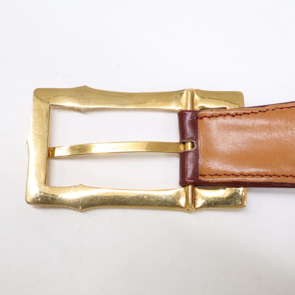 Hermes B Toki Bamboo Buckle Leather Belt