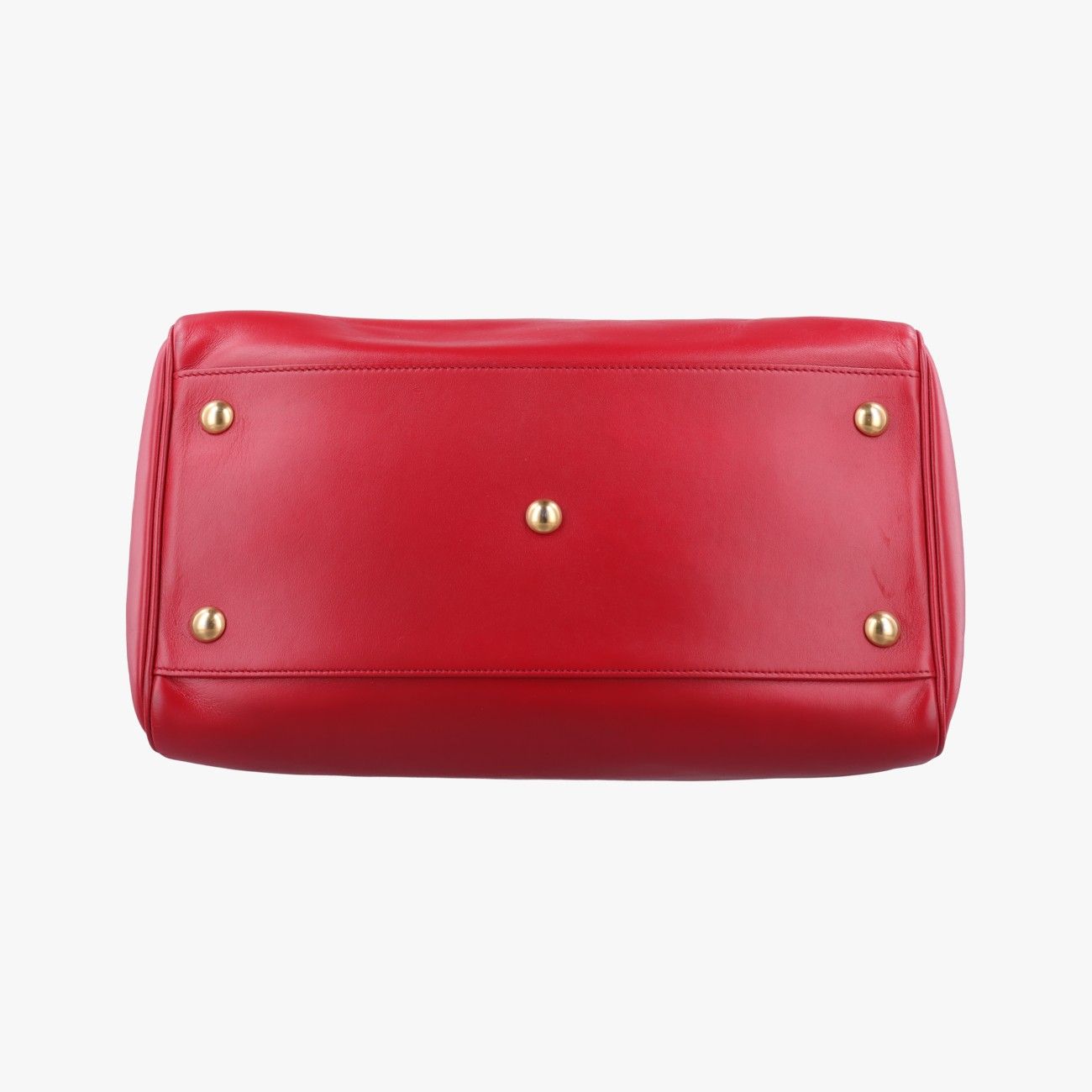 Saint Laurent Yves Classic Duffel Red Leather