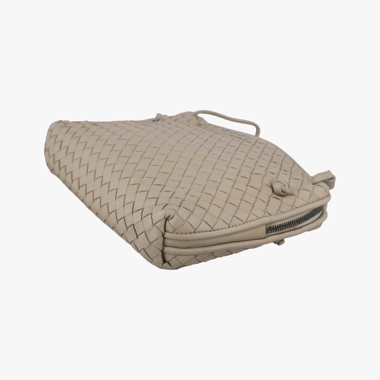 Bottega Veneta Nodini Beige Lambskin Messenger Bag