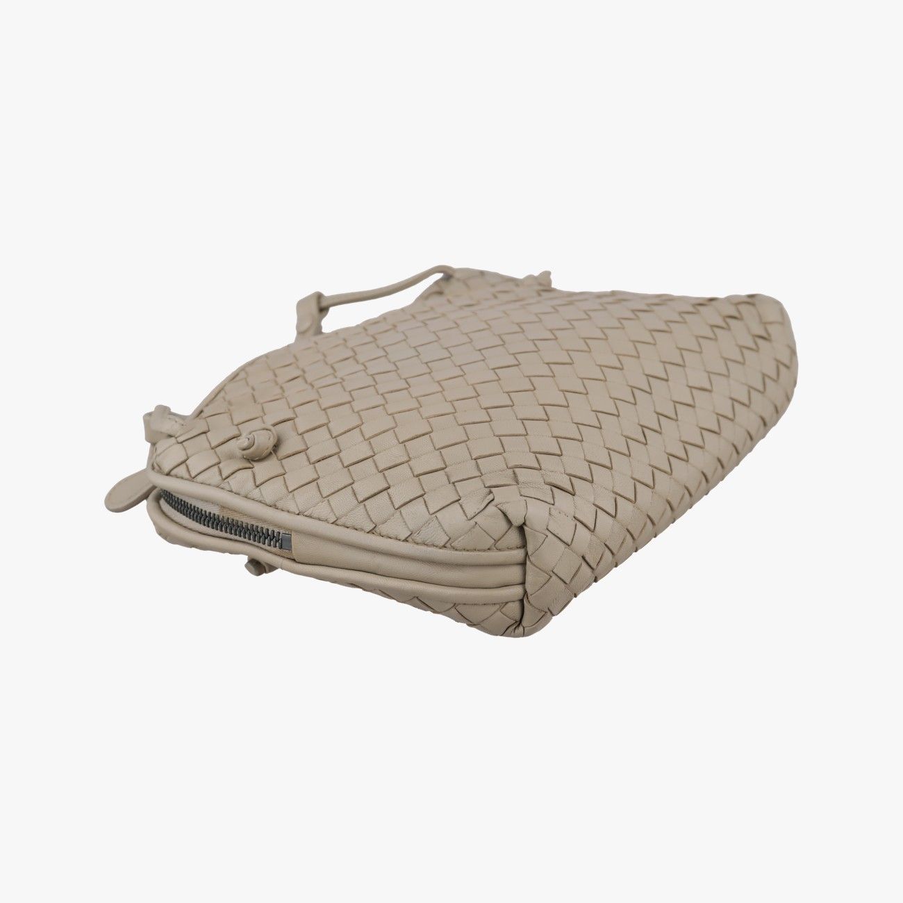 Bottega Veneta Nodini Beige Lambskin Messenger Bag
