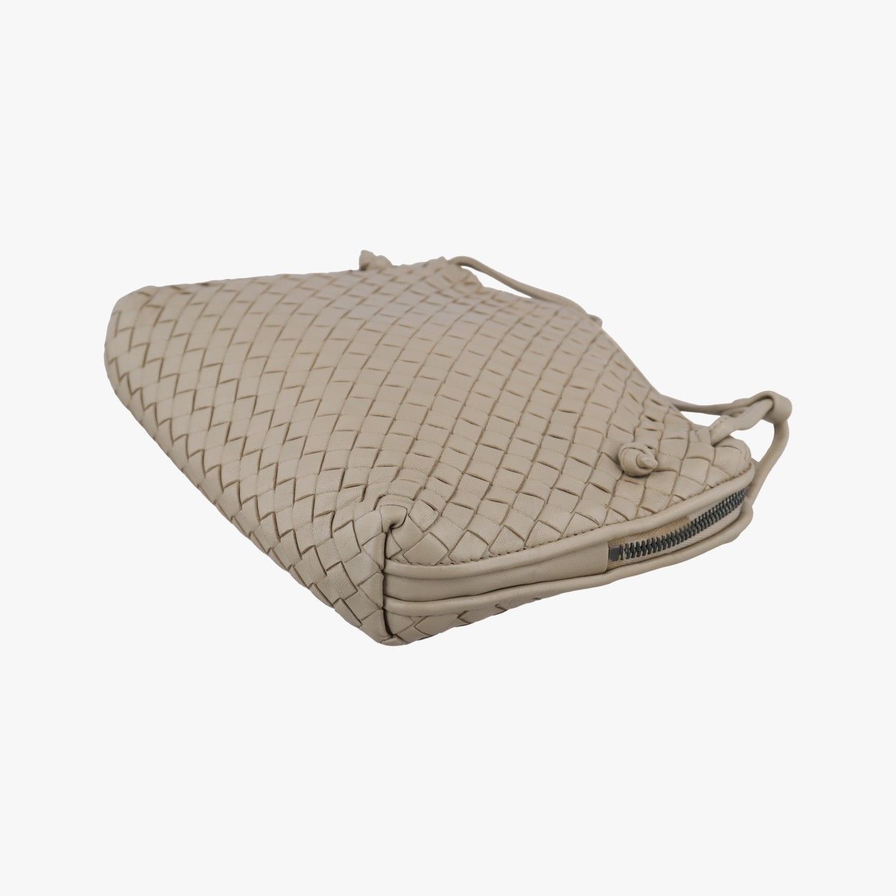Bottega Veneta Nodini Beige Lambskin Messenger Bag