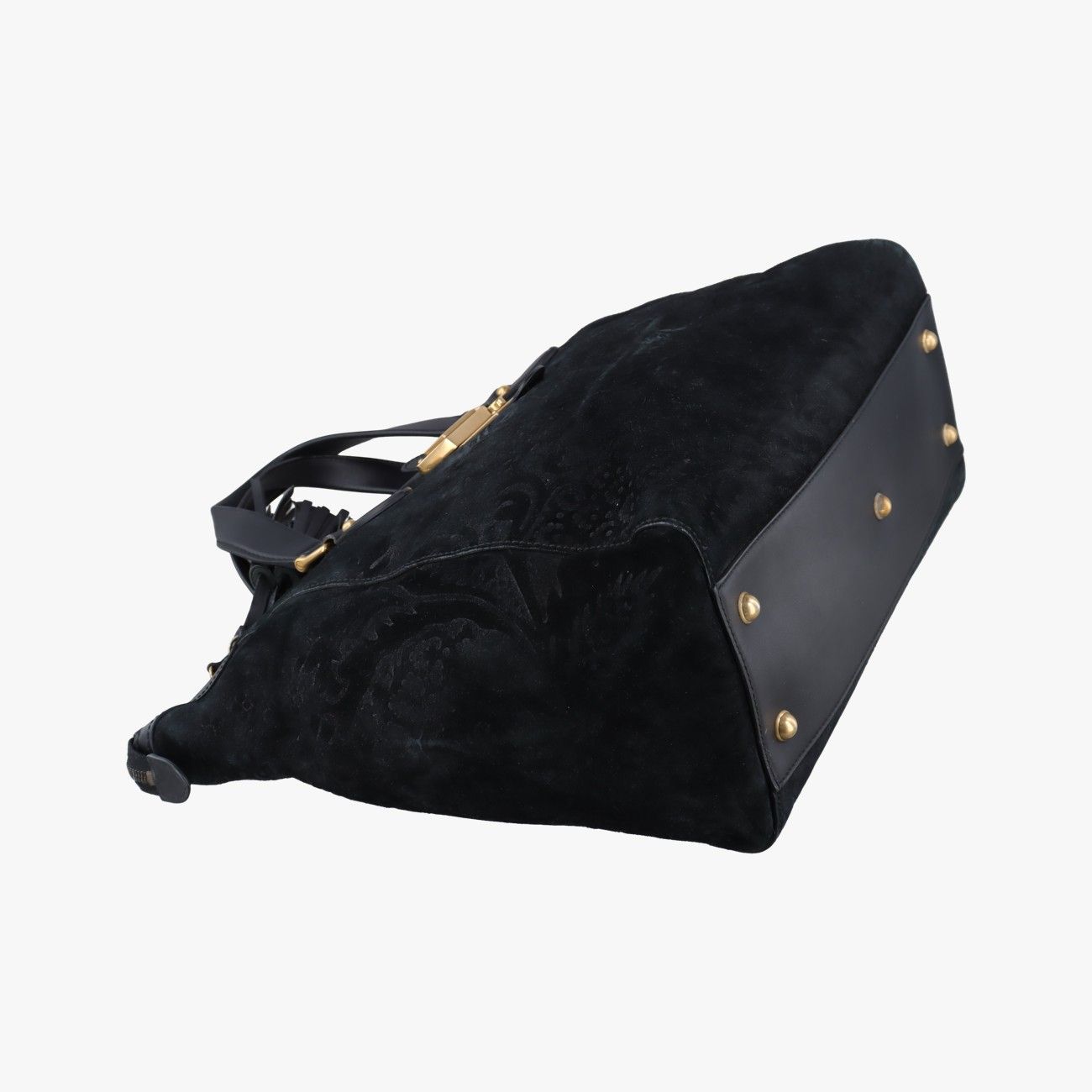 Gucci Gold Mark Top Handle Black