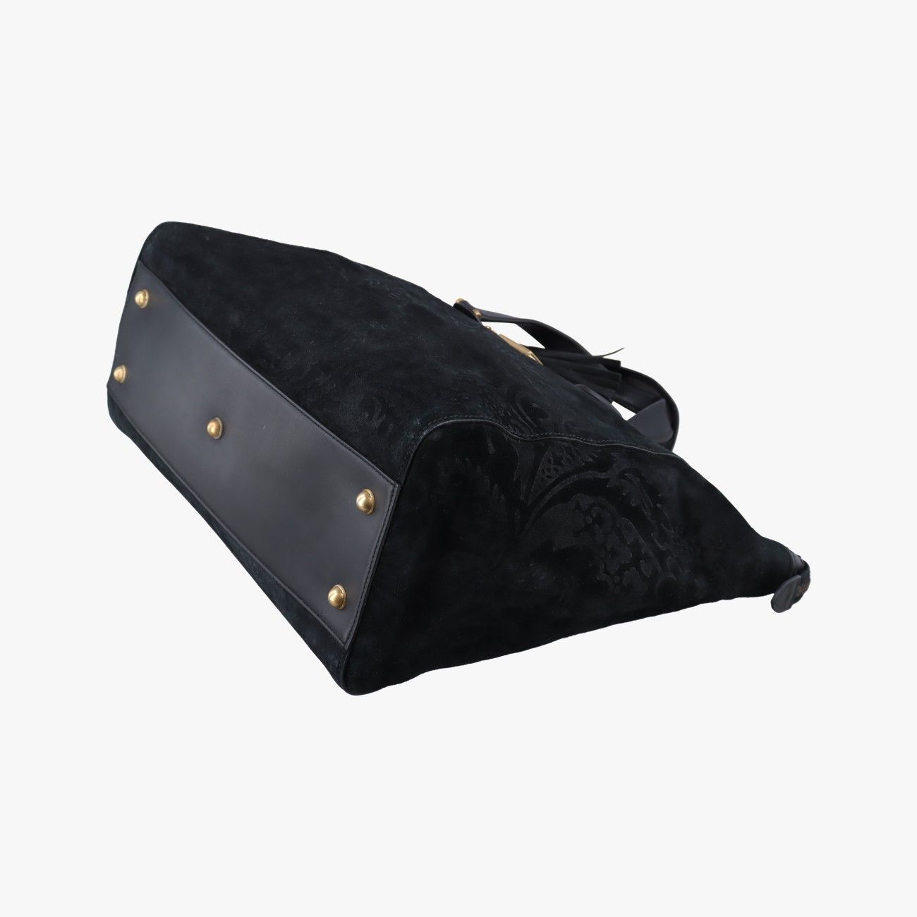 Gucci Gold Mark Top Handle Black