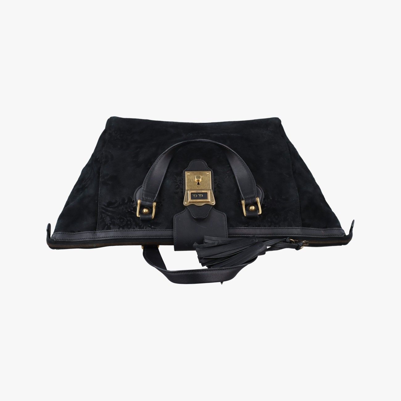 Gucci Gold Mark Top Handle Black