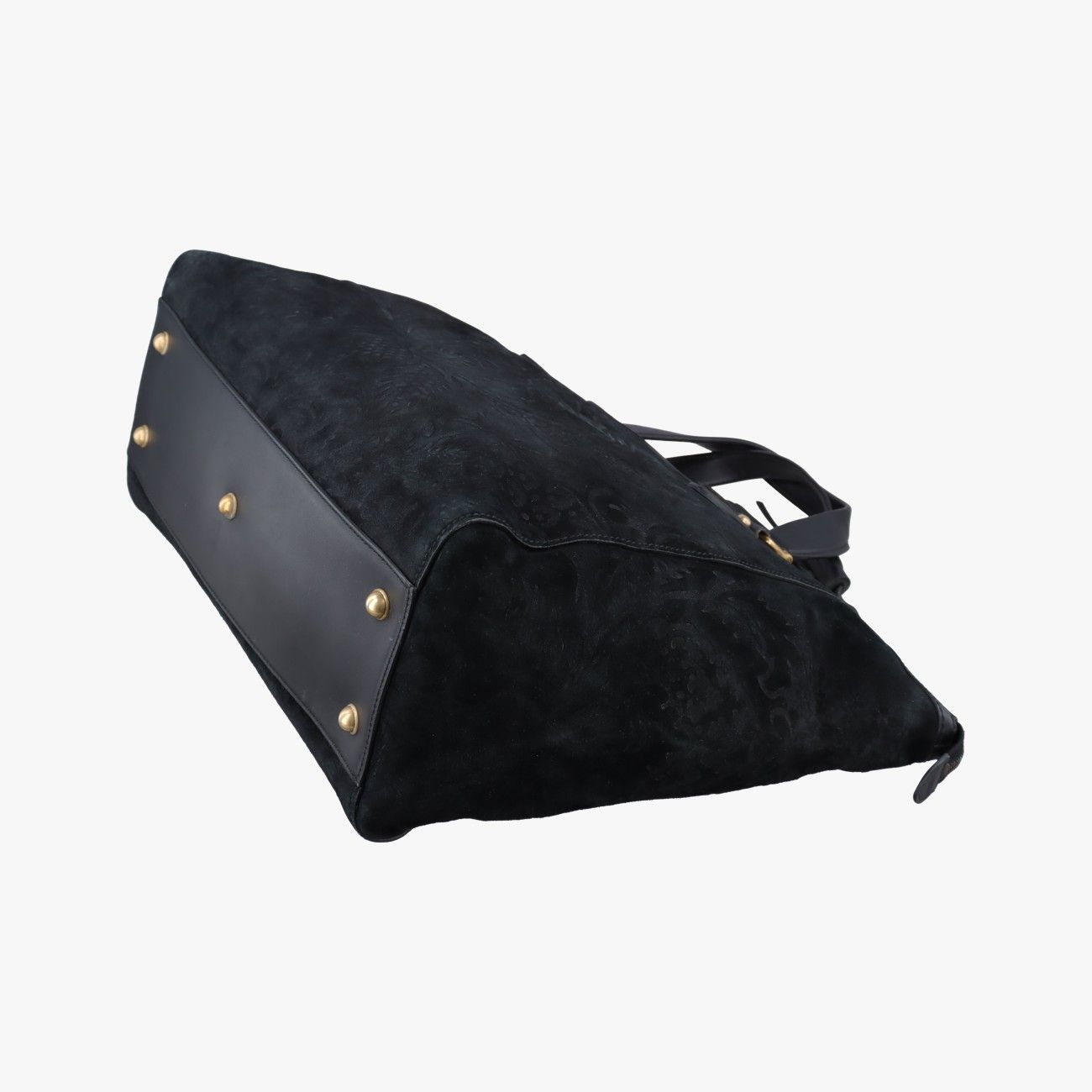 Gucci Gold Mark Top Handle Black