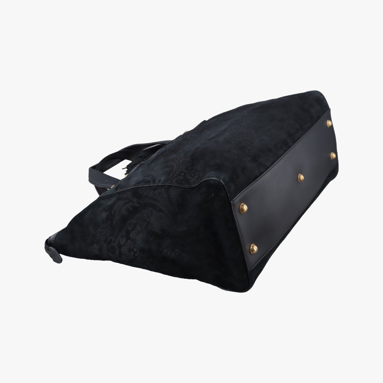 Gucci Gold Mark Top Handle Black