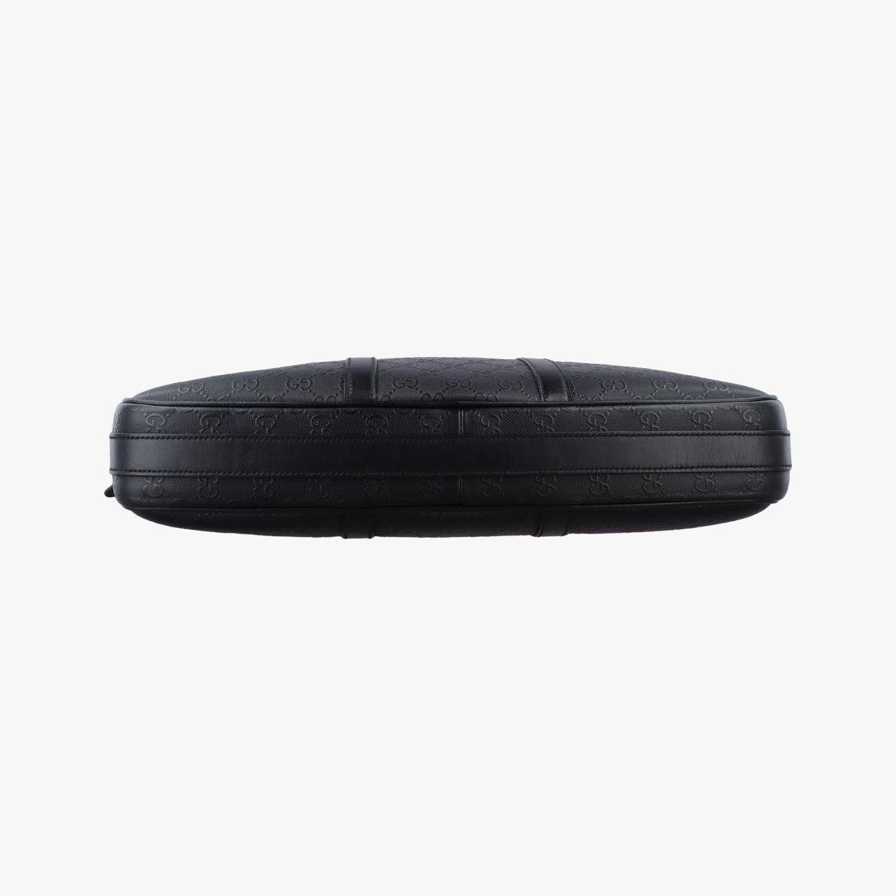 Gucci Guccissima Briefcase Black Leather
