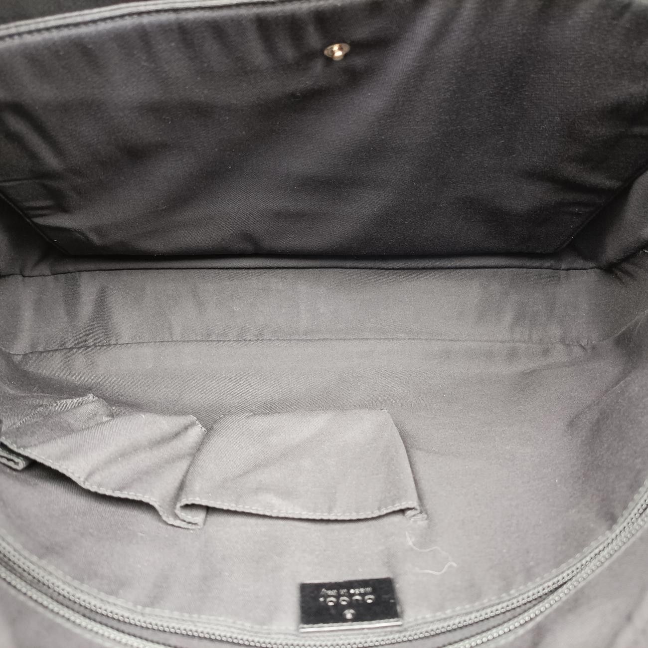 Gucci Guccissima Briefcase Black Leather