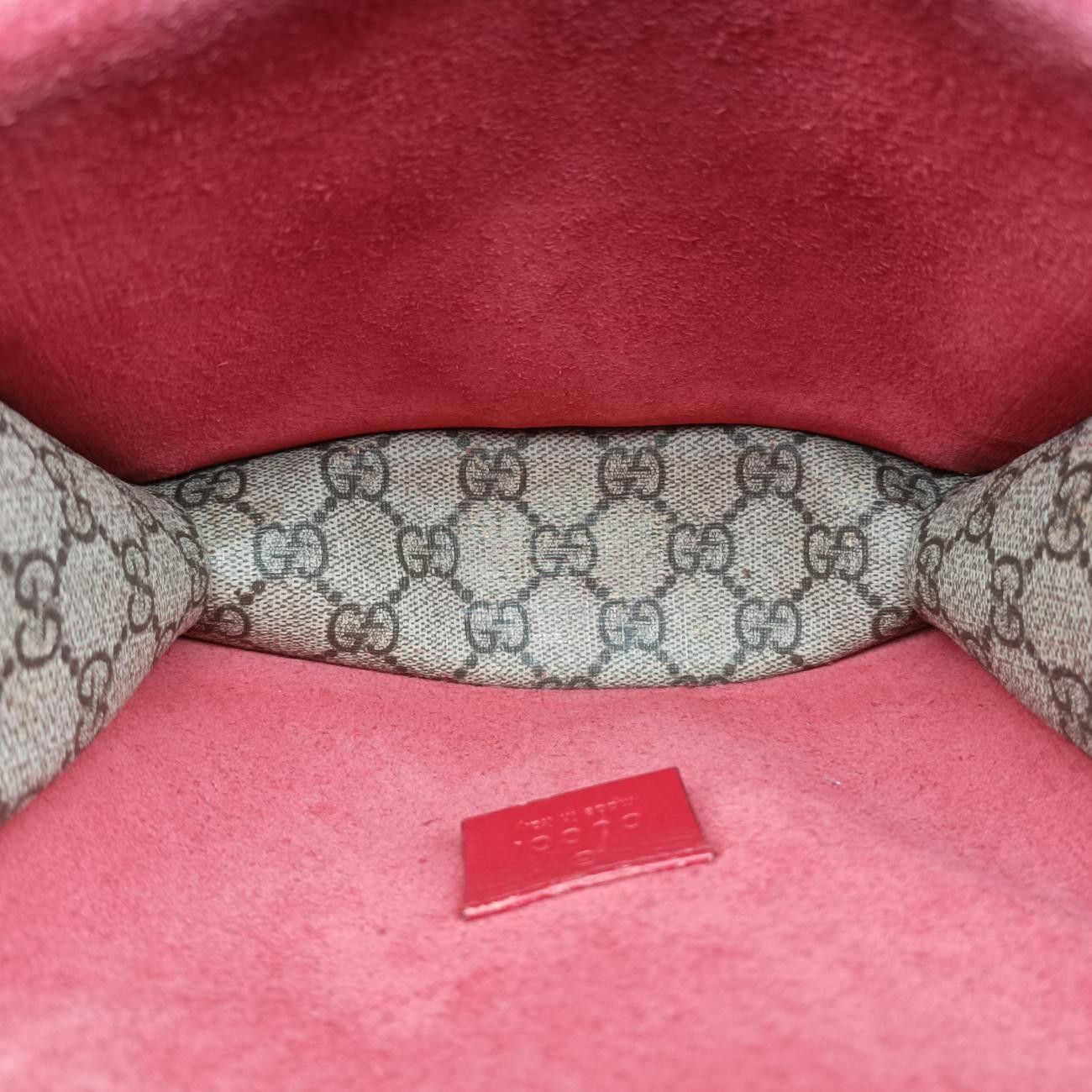 Gucci Dionysus Beige Red Canvas Messenger Bag