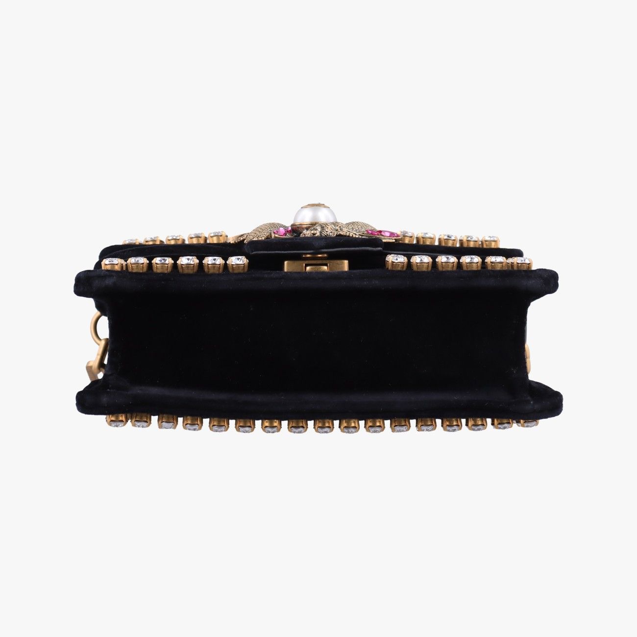 Gucci Broadway Black Velour Messenger Bag