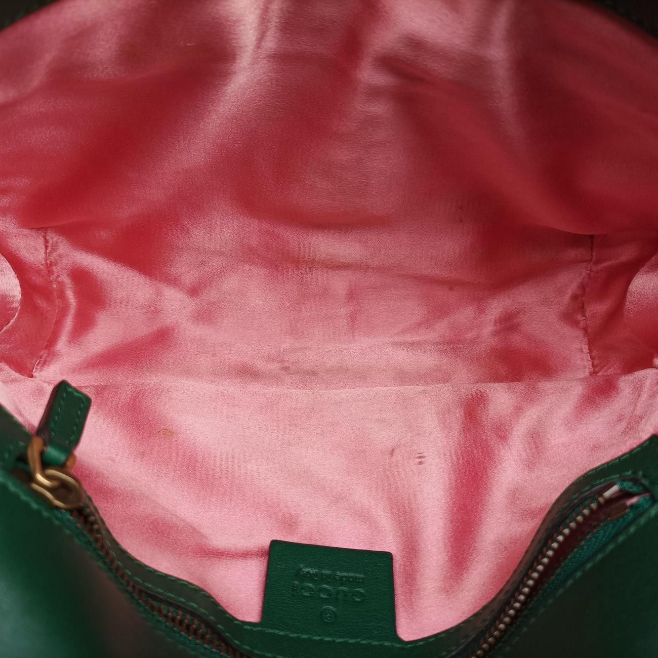 Gucci GG Marmont Green Velour Messenger Bag