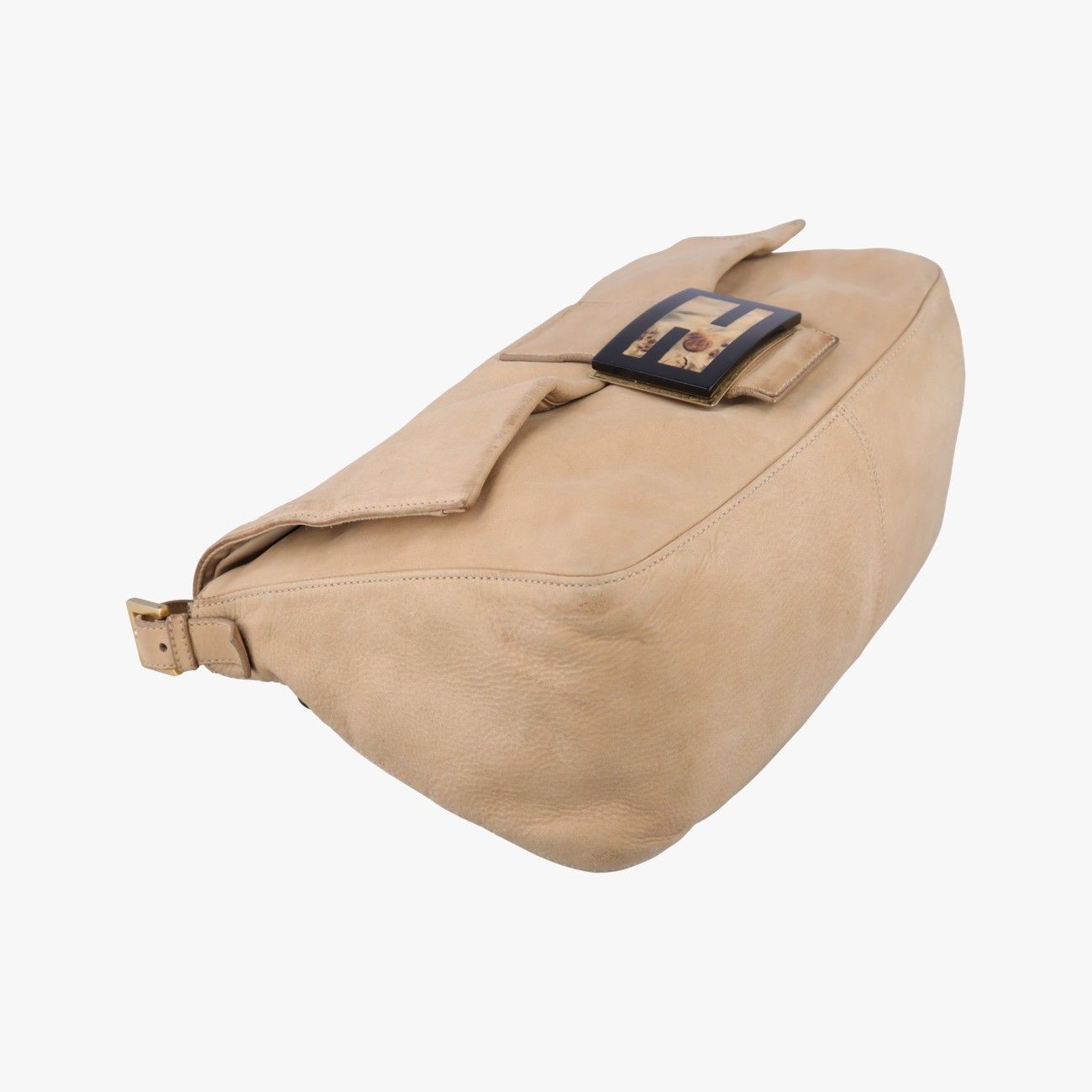 Fendi Big Mama Forever Flap Beige Leather