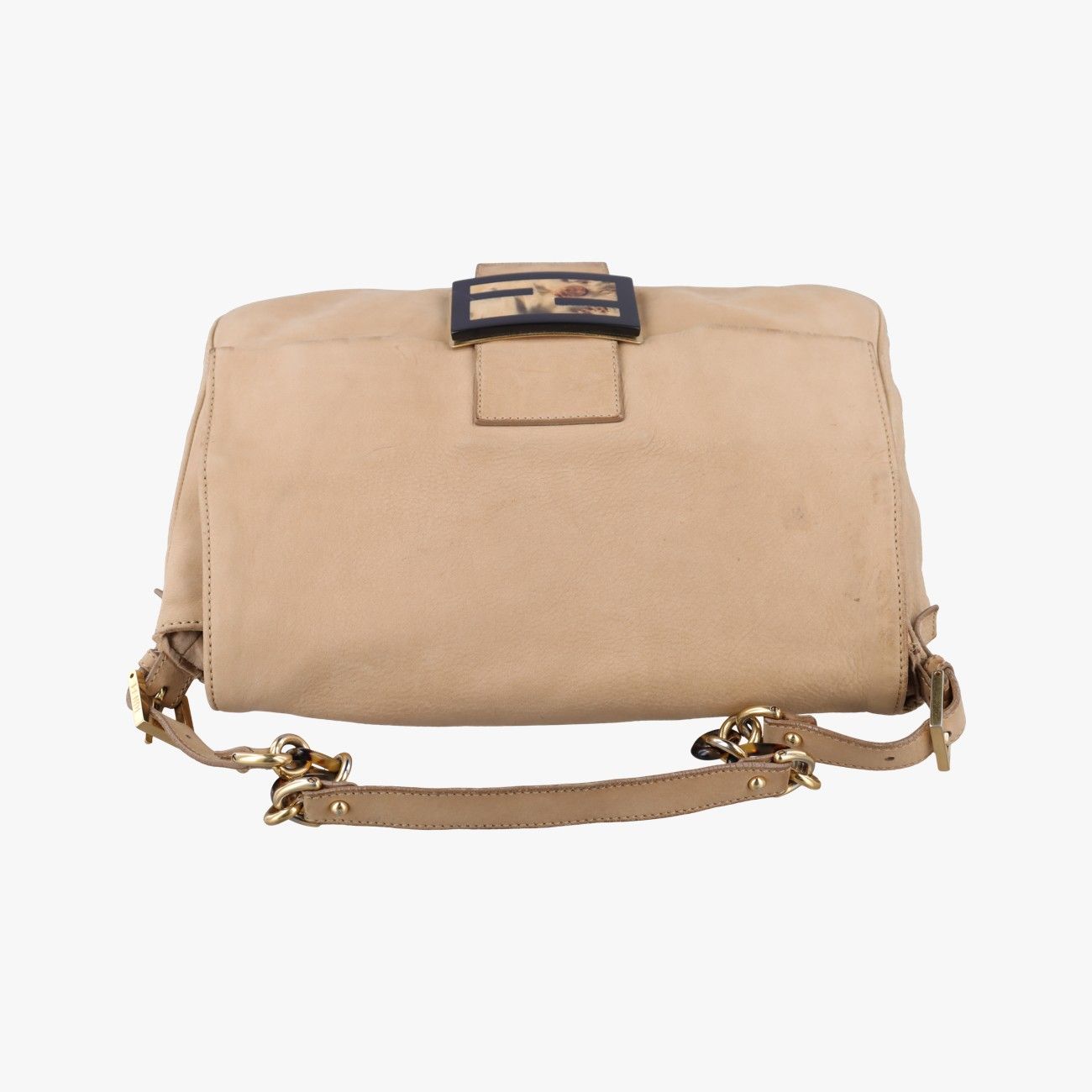 Fendi Big Mama Forever Flap Beige Leather