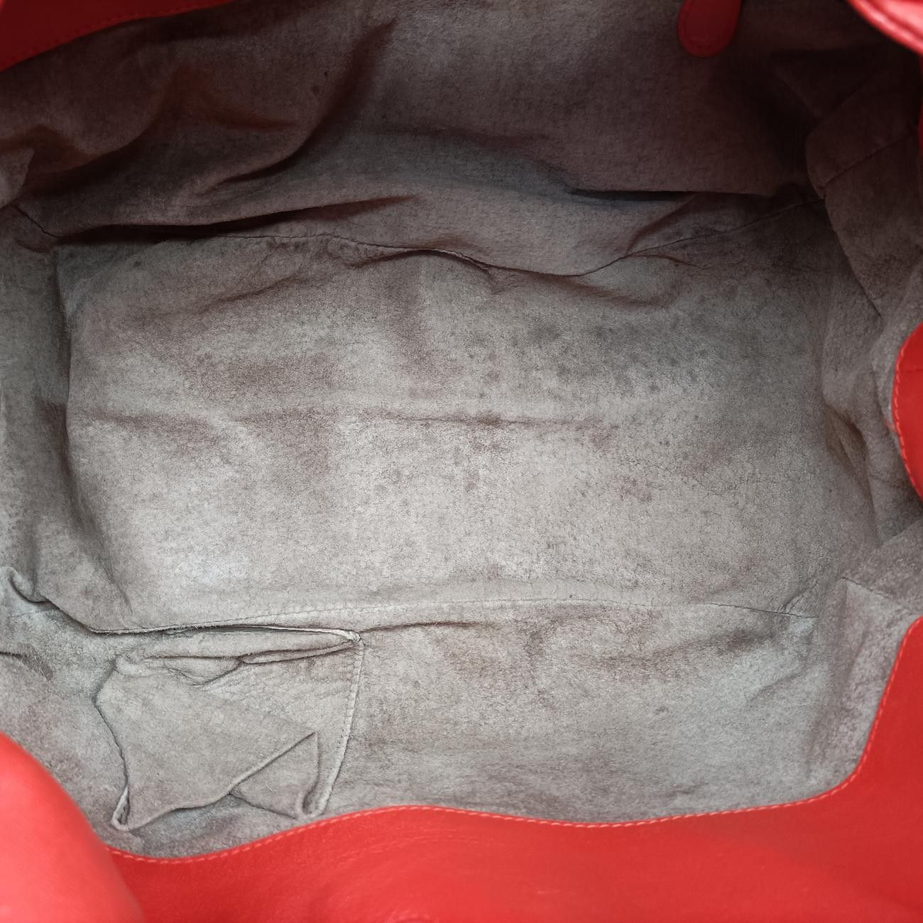 Bottega Veneta Campana Intrecciato Red Lambskin Messenger Bag