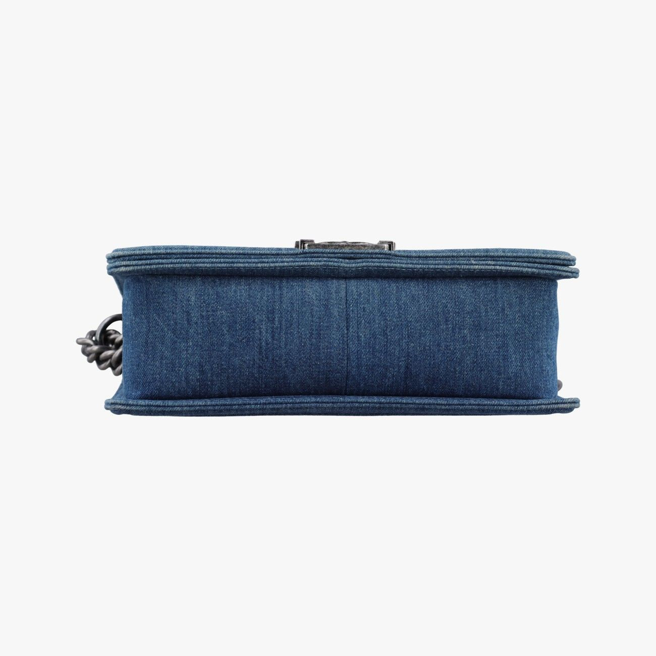 Chanel Blue Multicolor Denim Messenger Bag