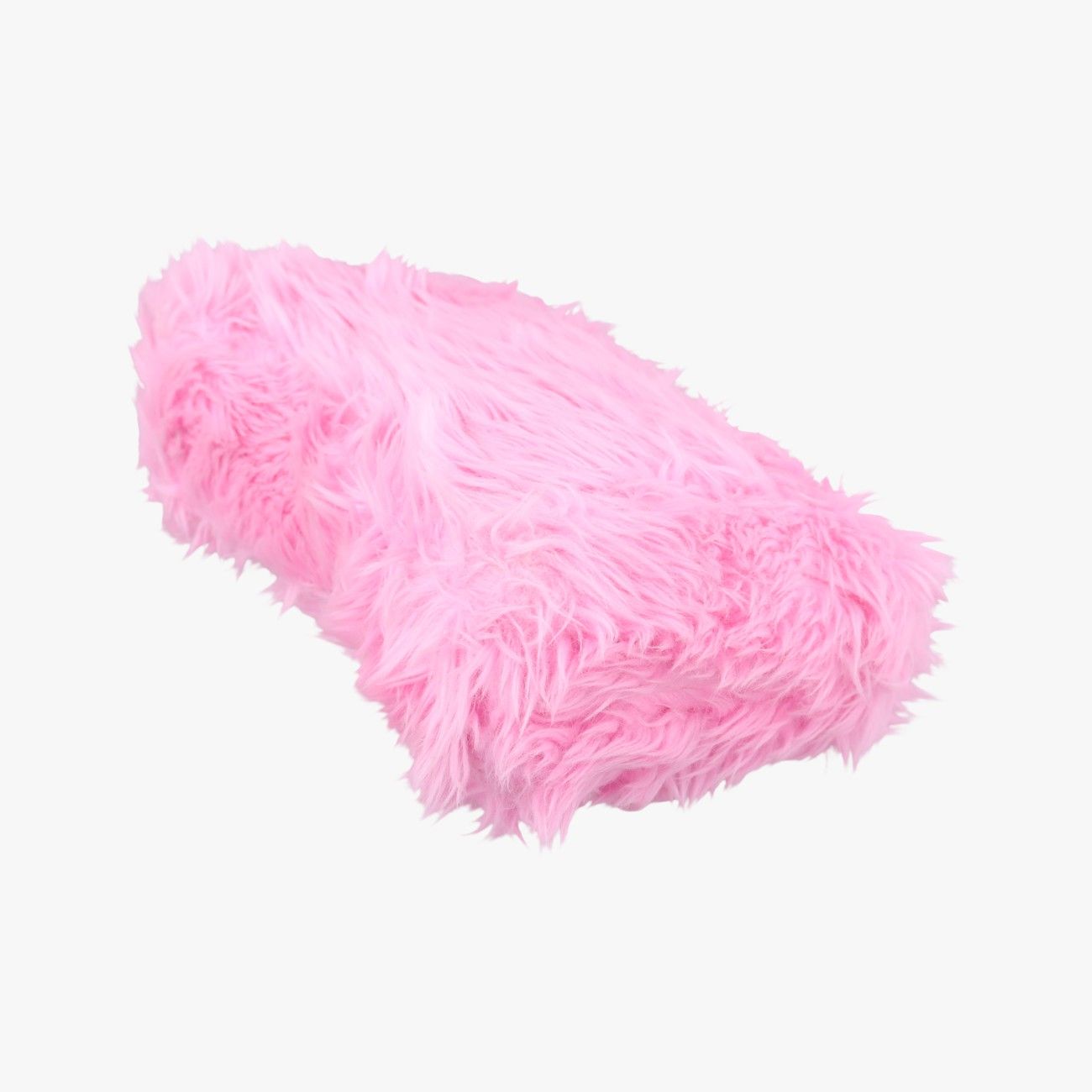 Balenciaga Downtown Pink Faux Fur Messenger Bag