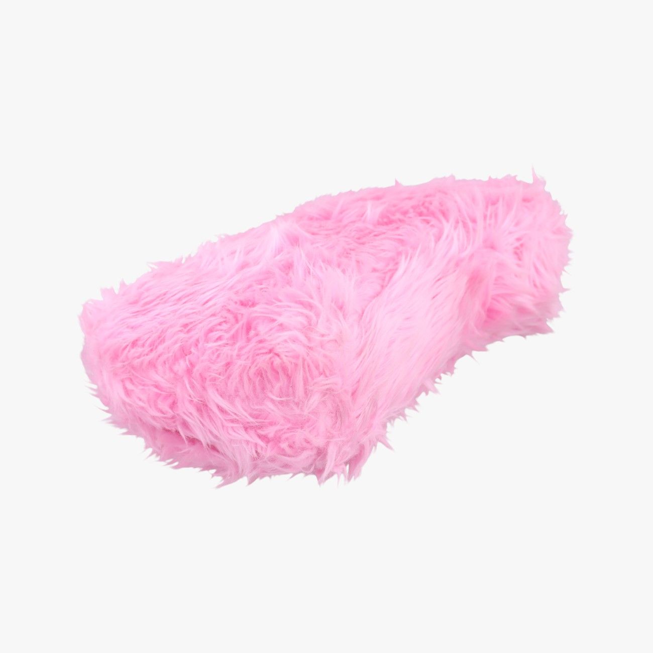 Balenciaga Downtown Pink Faux Fur Messenger Bag