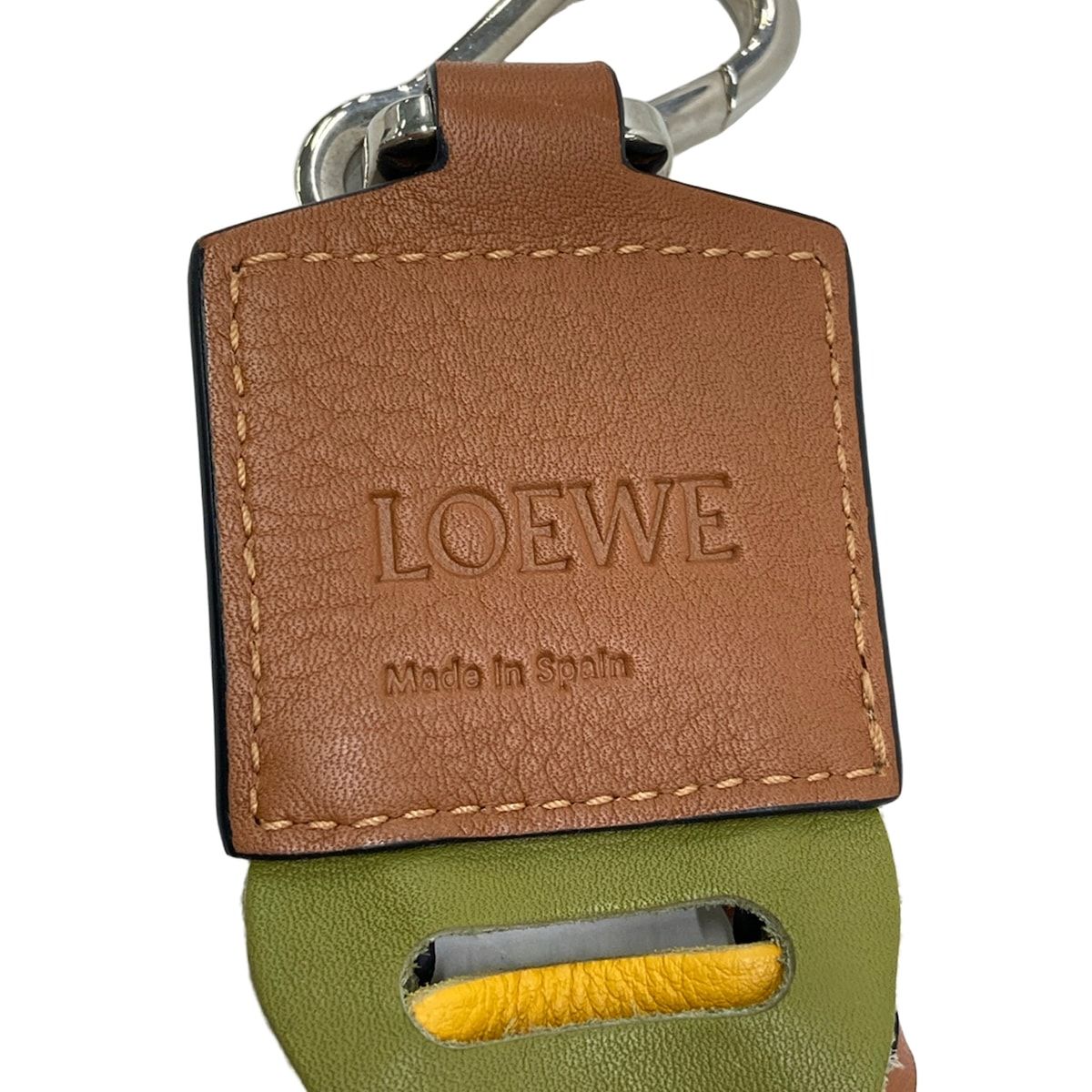 Loewe Shoulder Strap Yellow Red Multi Leather