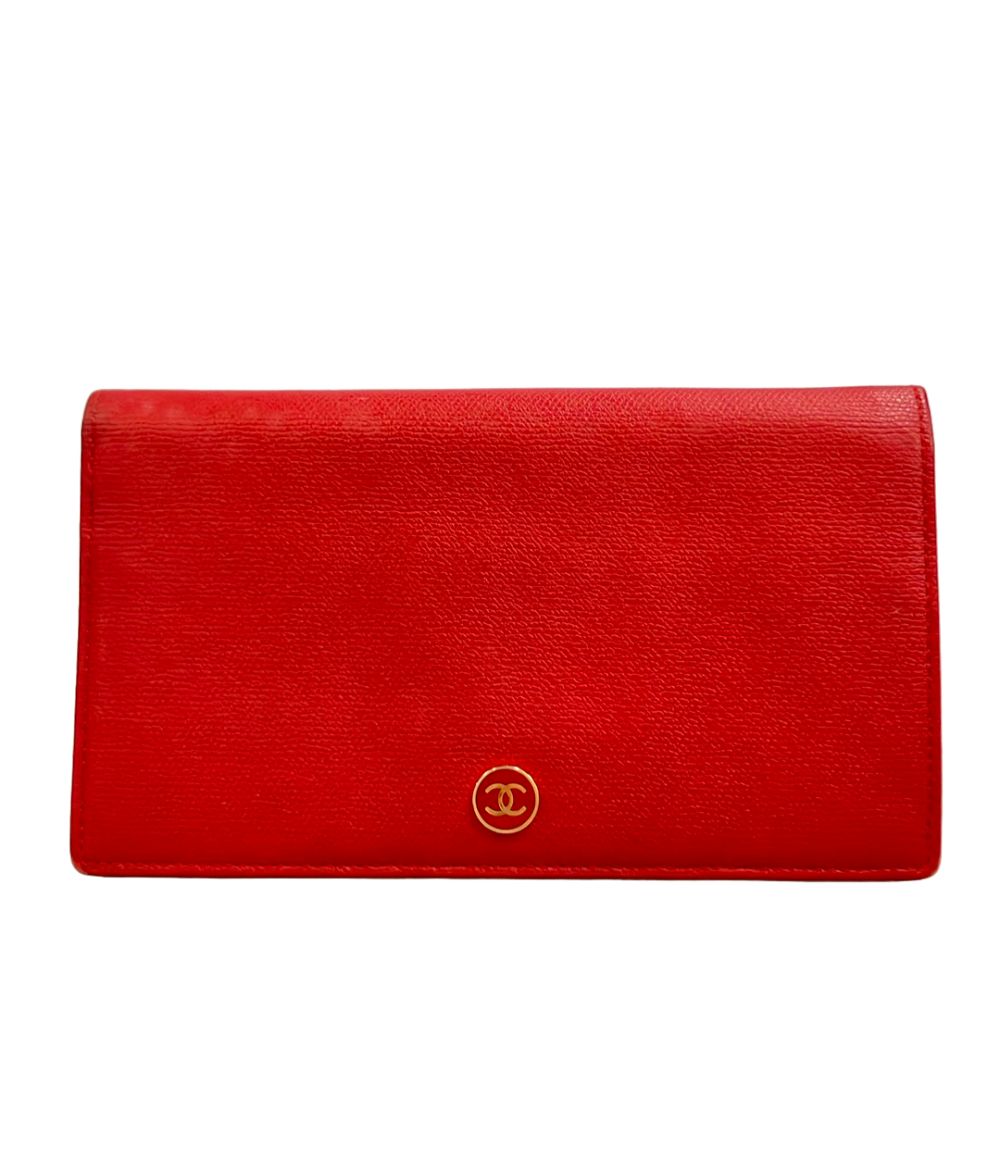 Chanel Wallet Gold Caviar Leather
