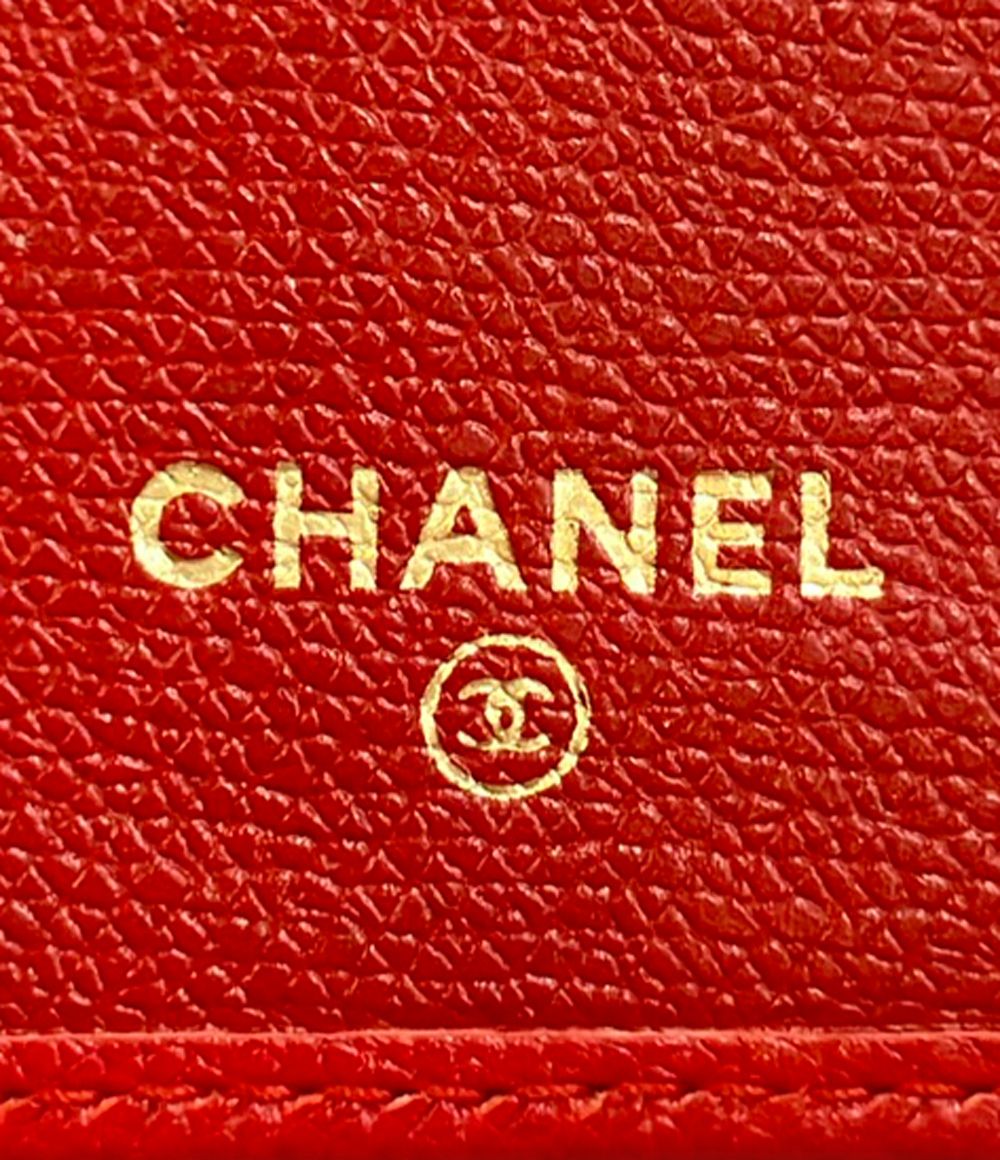 Chanel Wallet Gold Caviar Leather