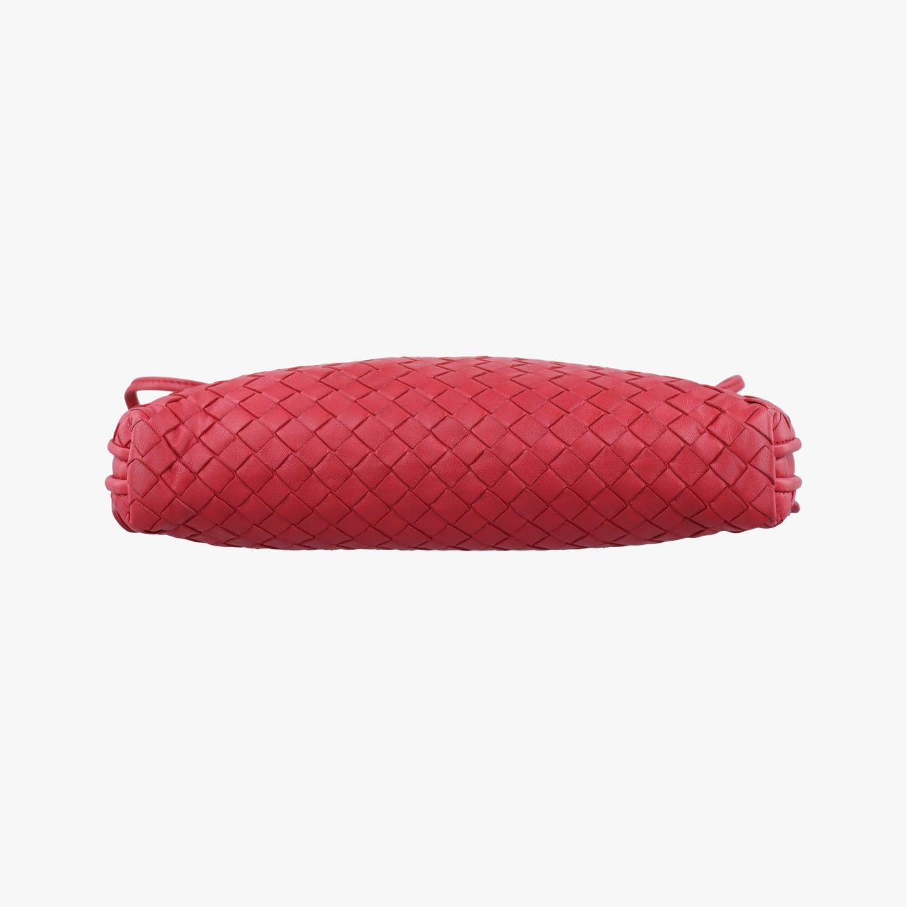 Bottega Veneta Nodini Intrecciato Red Lambskin Messenger Bag