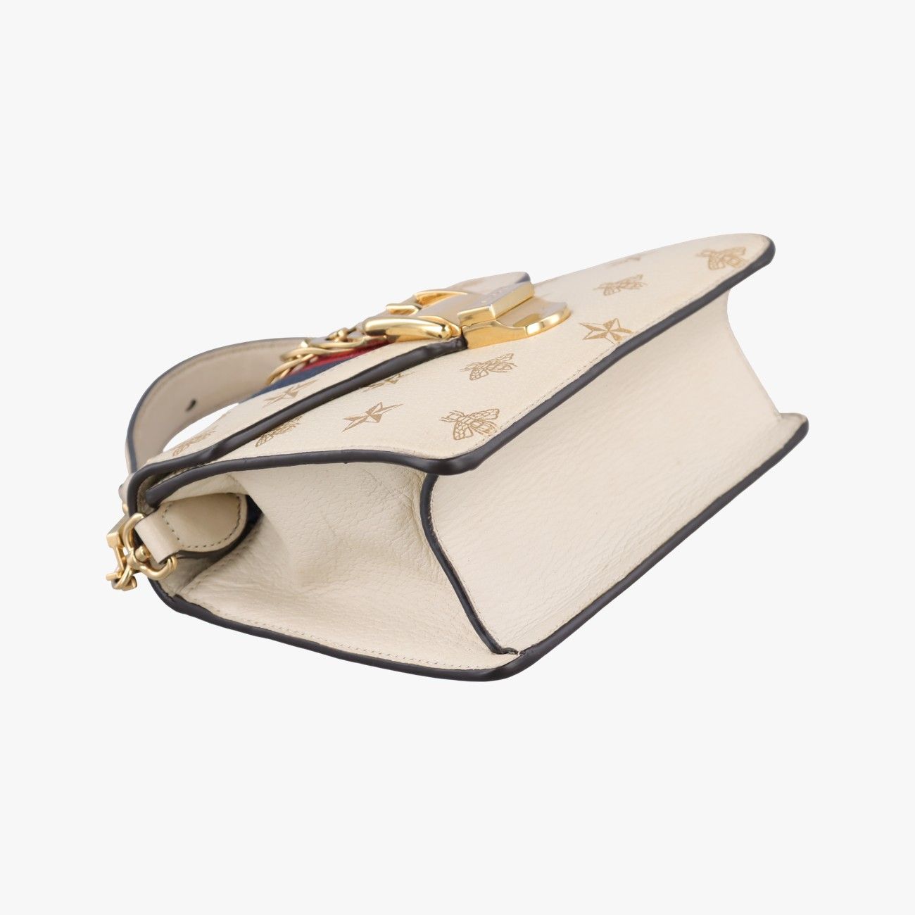 Gucci Sylvie White Leather Messenger Bag