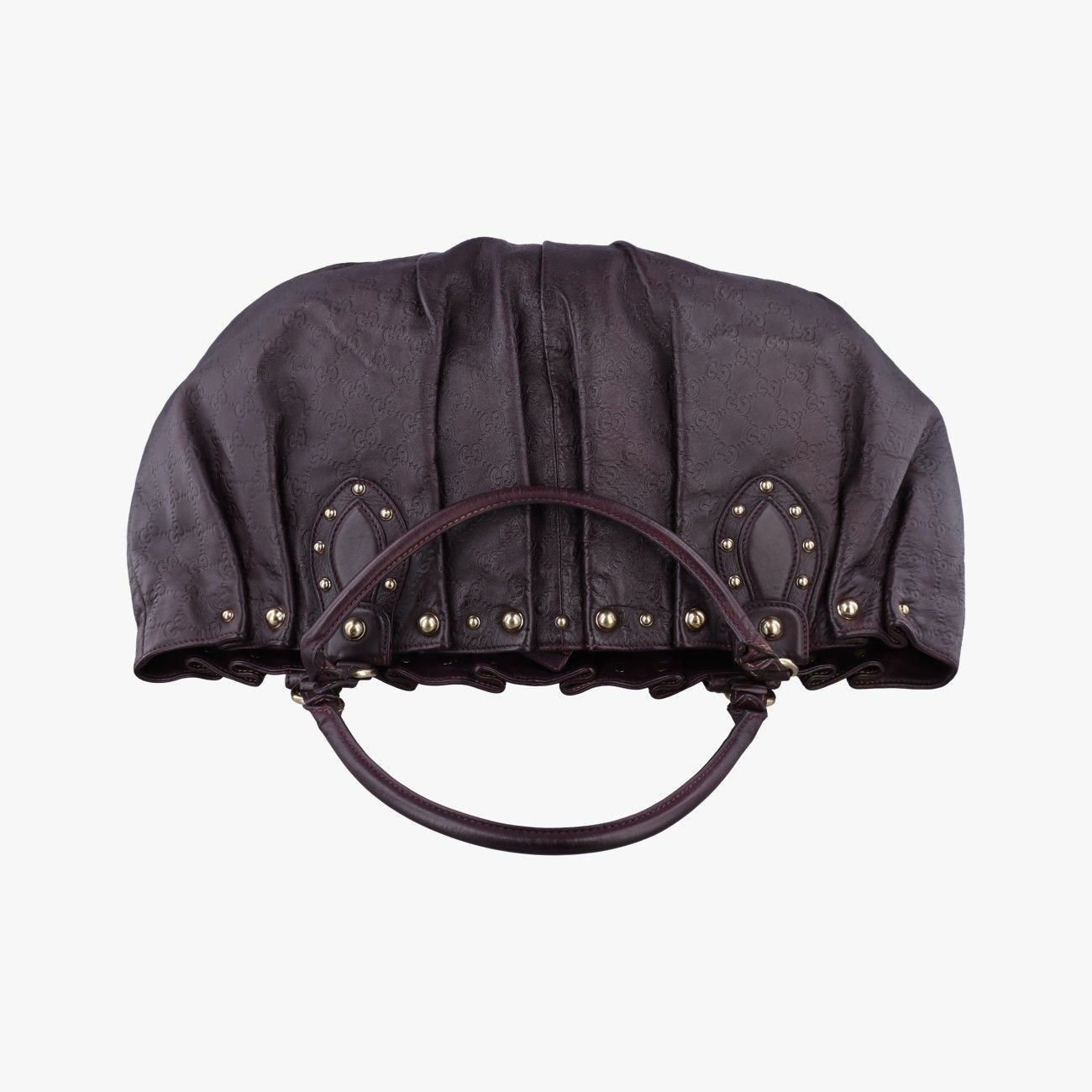 Gucci Guccissima Pelham Violet Leather Messenger Bag