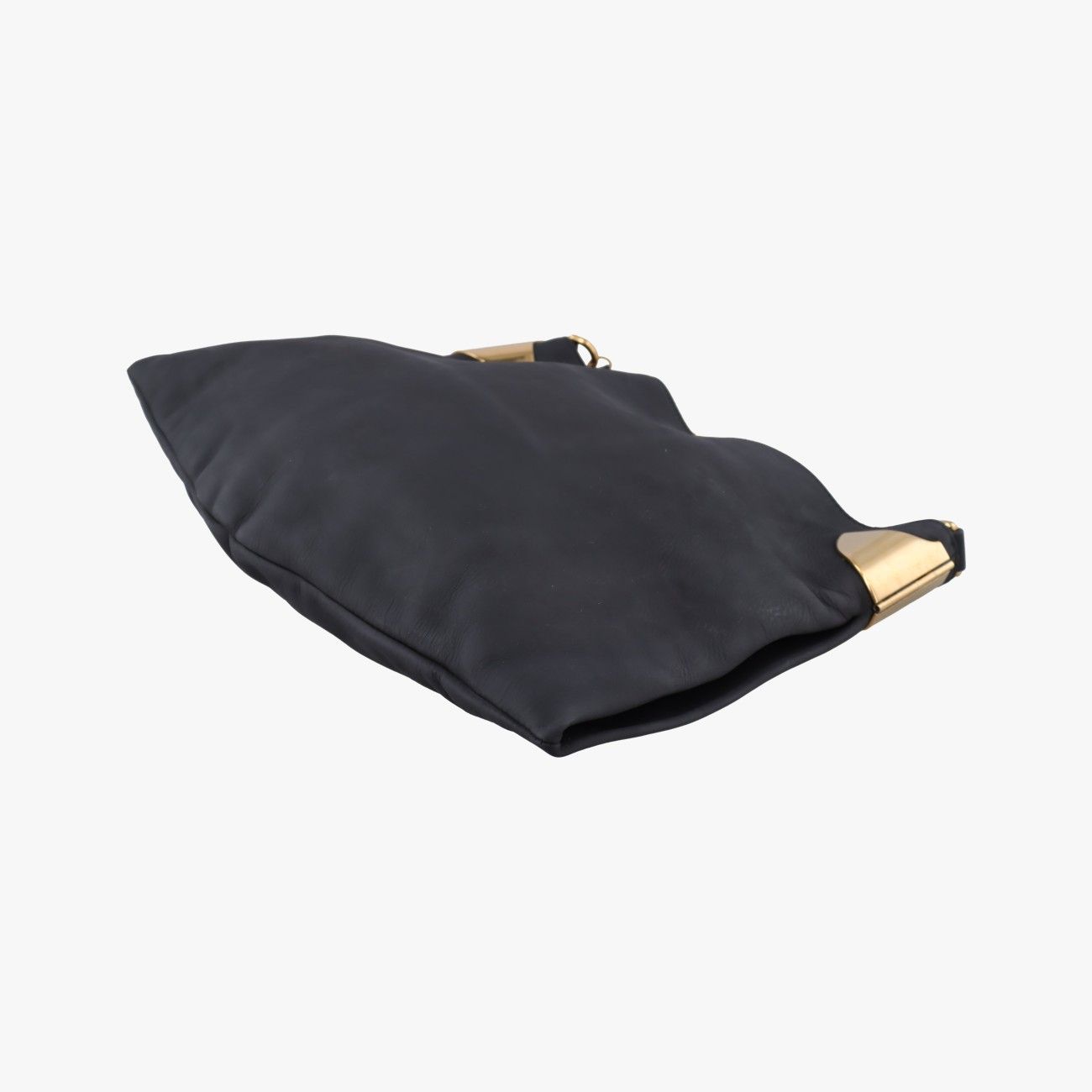 Gucci Large Black Leather Messenger Bag