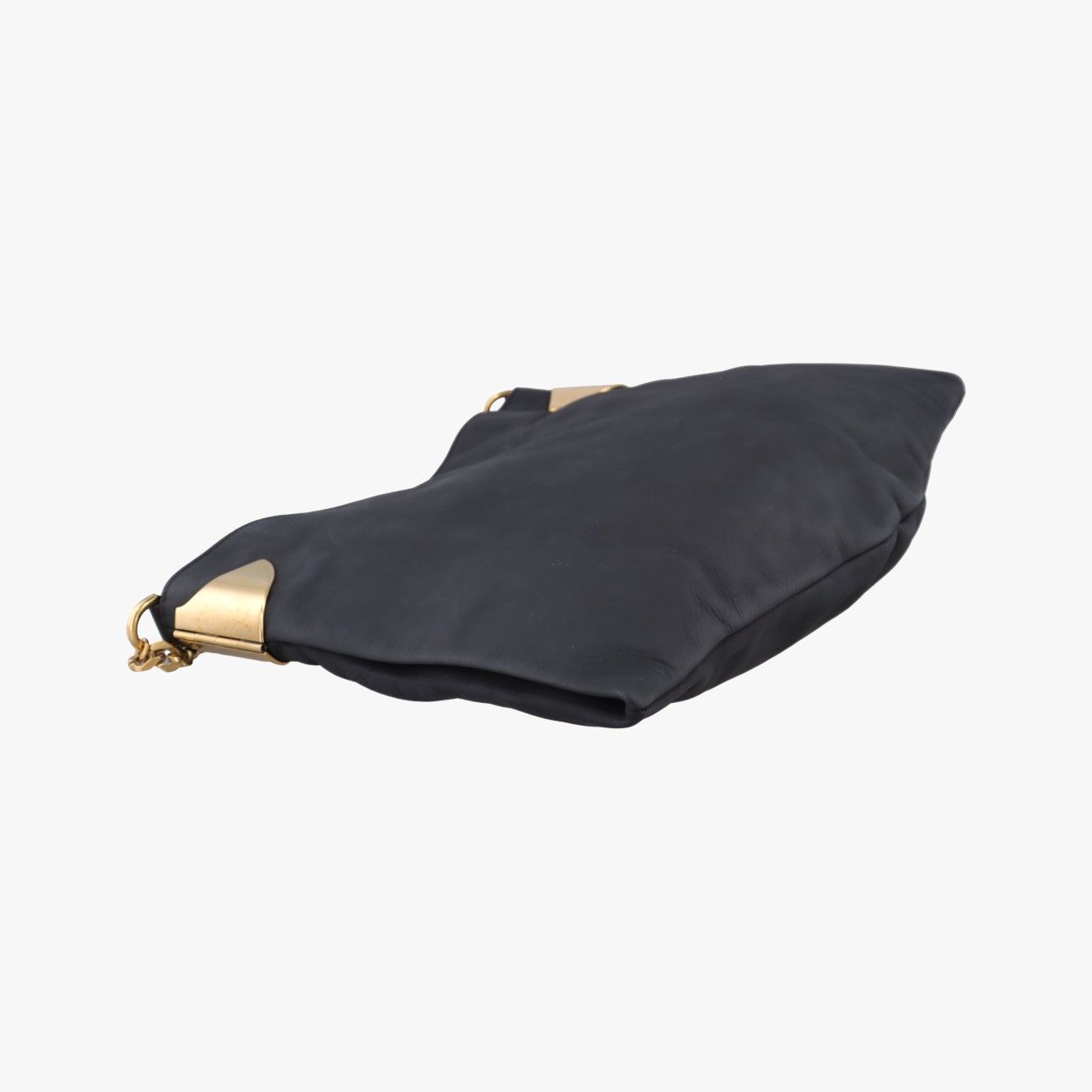Gucci Large Black Leather Messenger Bag