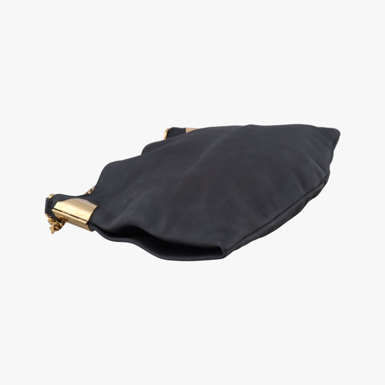 Gucci Large Black Leather Messenger Bag