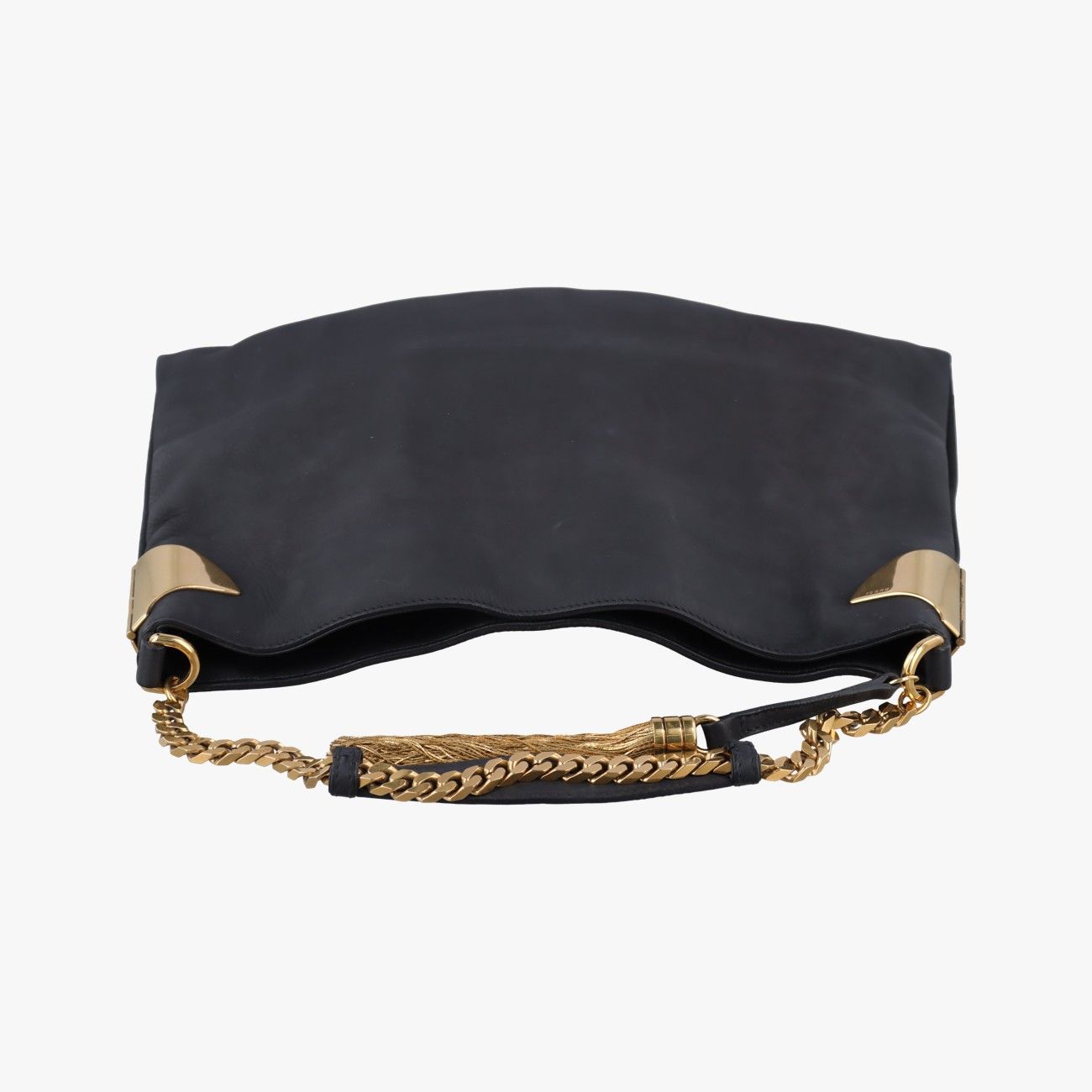 Gucci Large Black Leather Messenger Bag