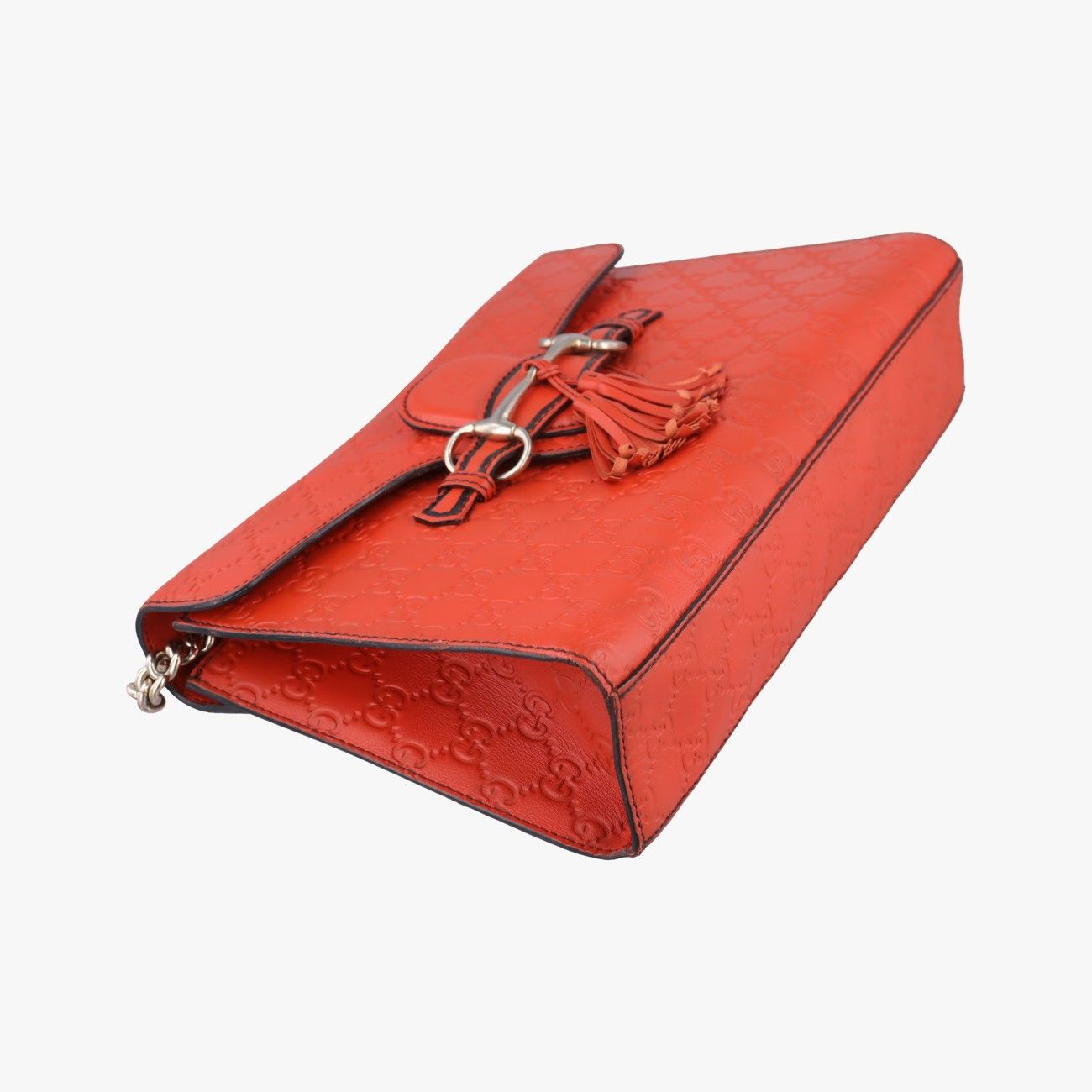 Gucci Emily Orange Leather Messenger Bag