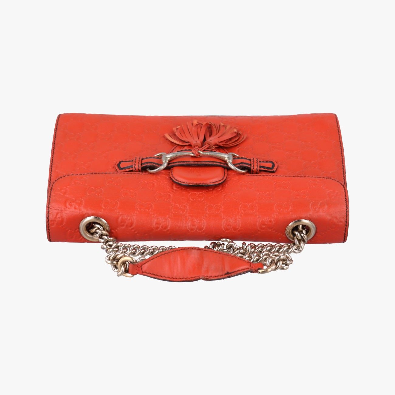 Gucci Emily Orange Leather Messenger Bag