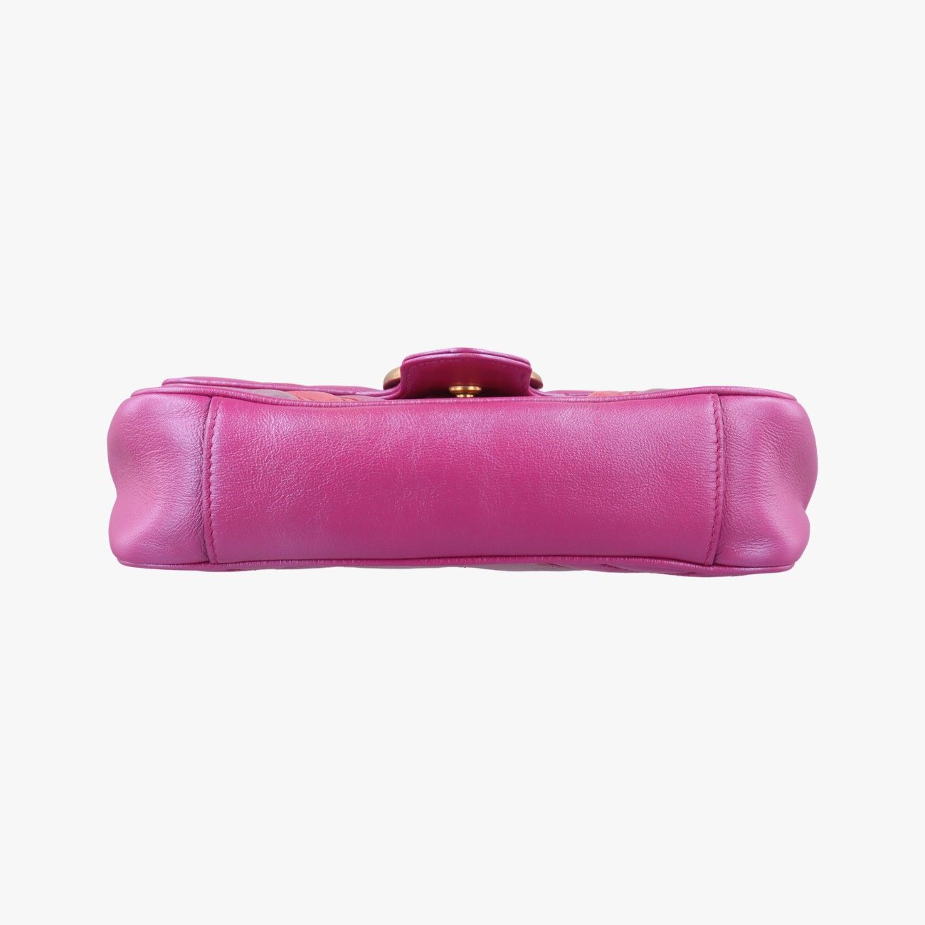 Gucci GG Marmont Pink Orange Rose Red Leather Messenger Bag