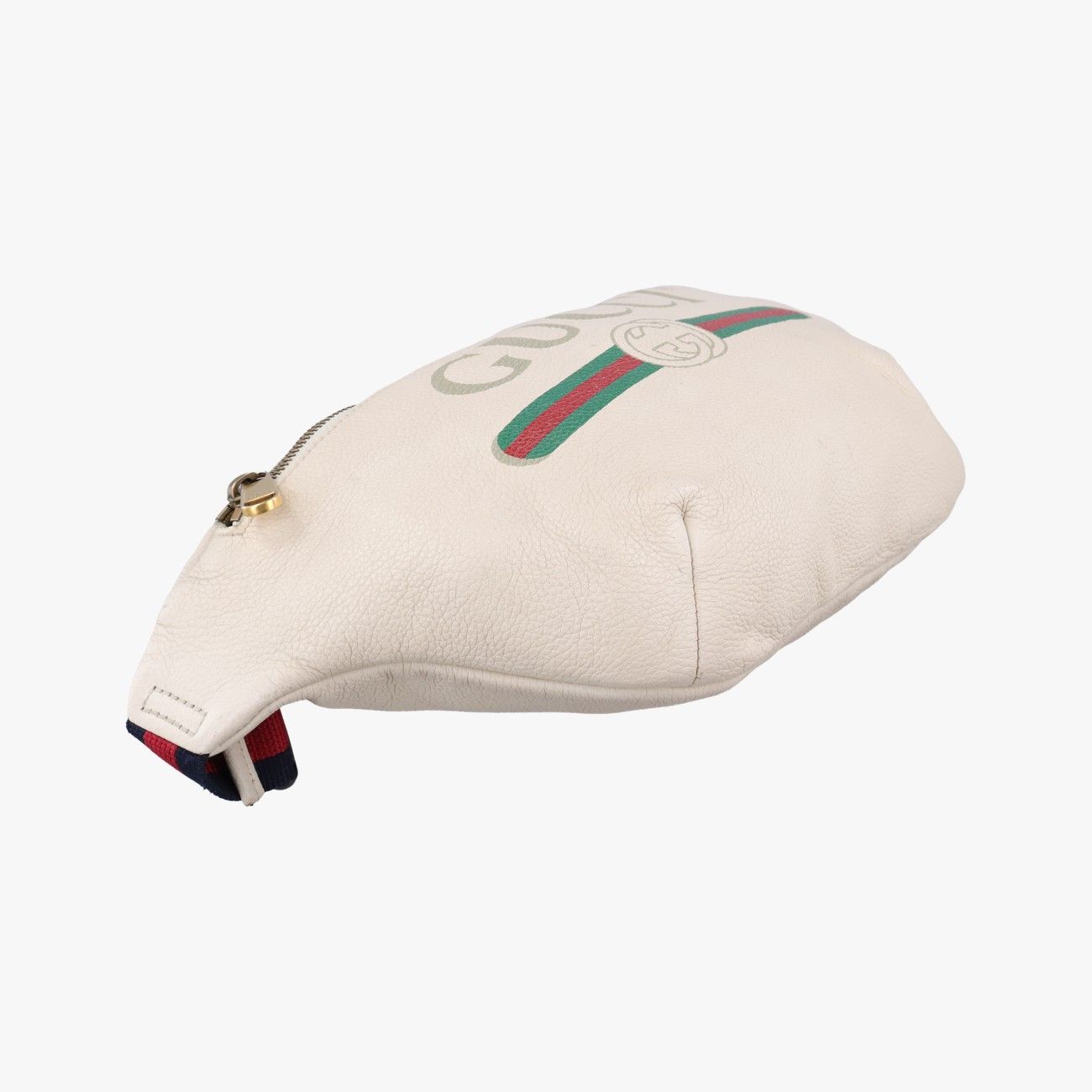 Gucci Print White Leather Handbag