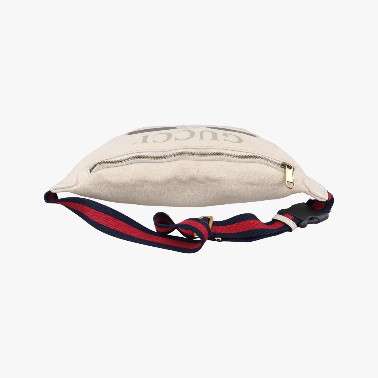 Gucci Print White Leather Handbag