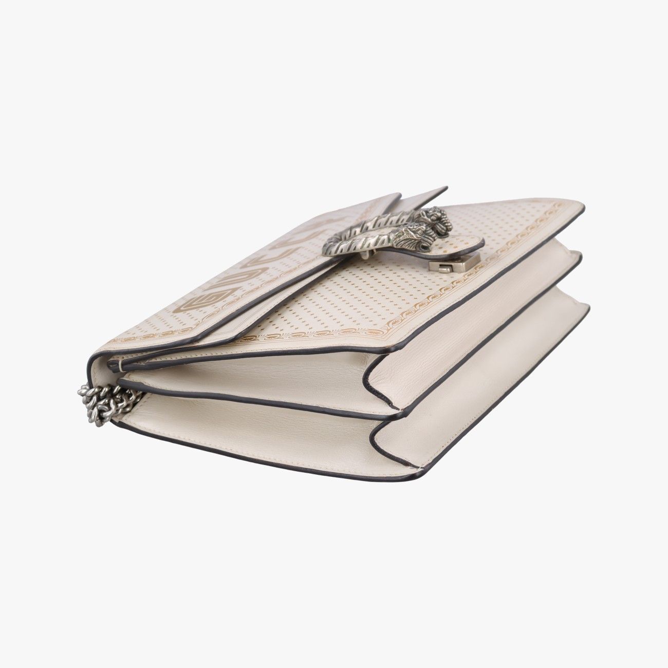 Gucci Dionysus White Leather Messenger Bag