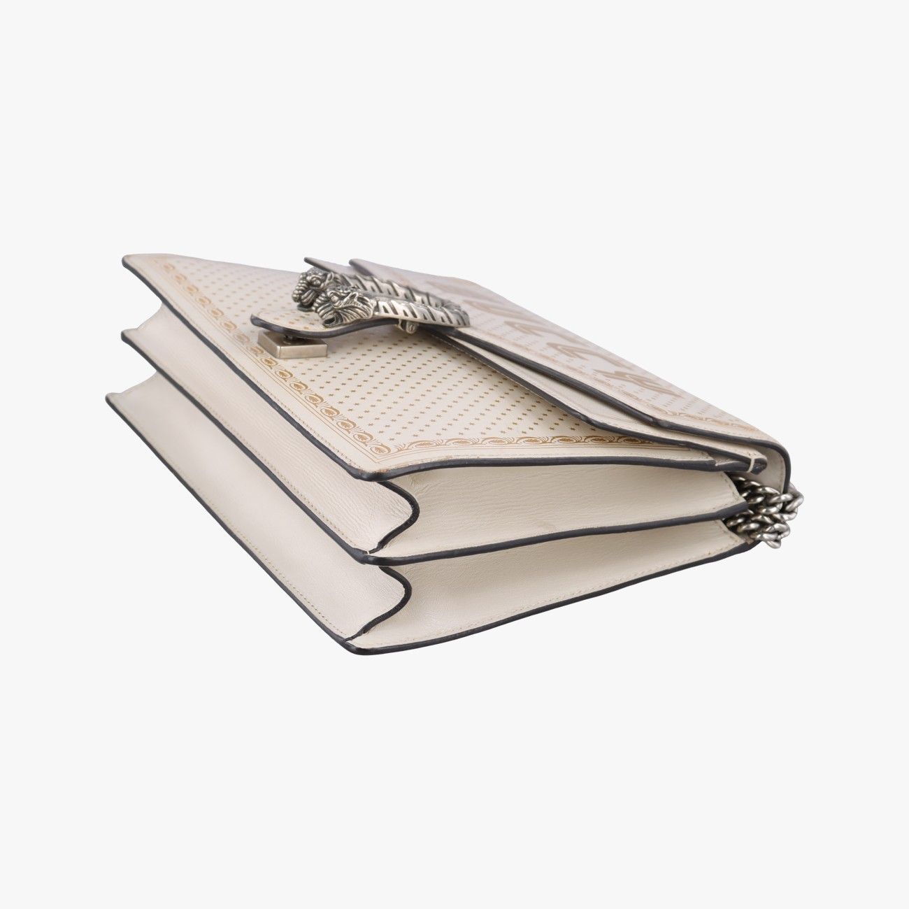 Gucci Dionysus White Leather Messenger Bag