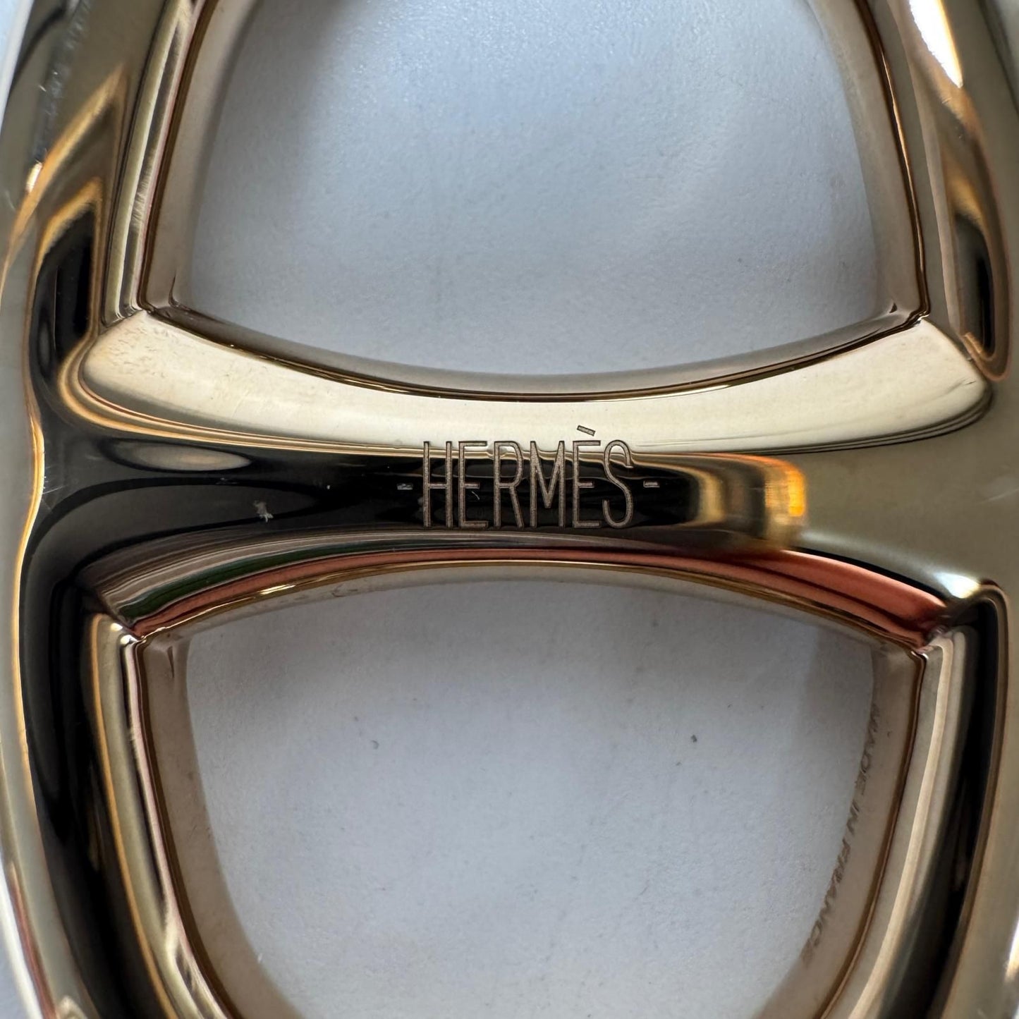 Hermes Scarf Ring Chaine D'ancre Gold