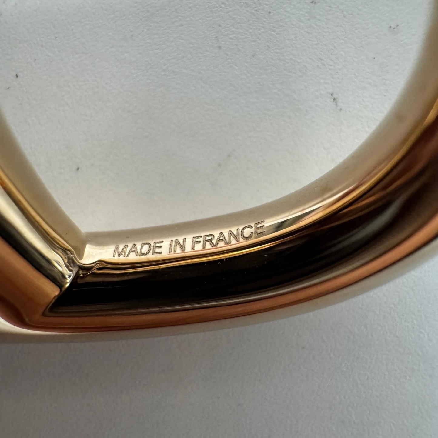 Hermes Scarf Ring Chaine D'ancre Gold