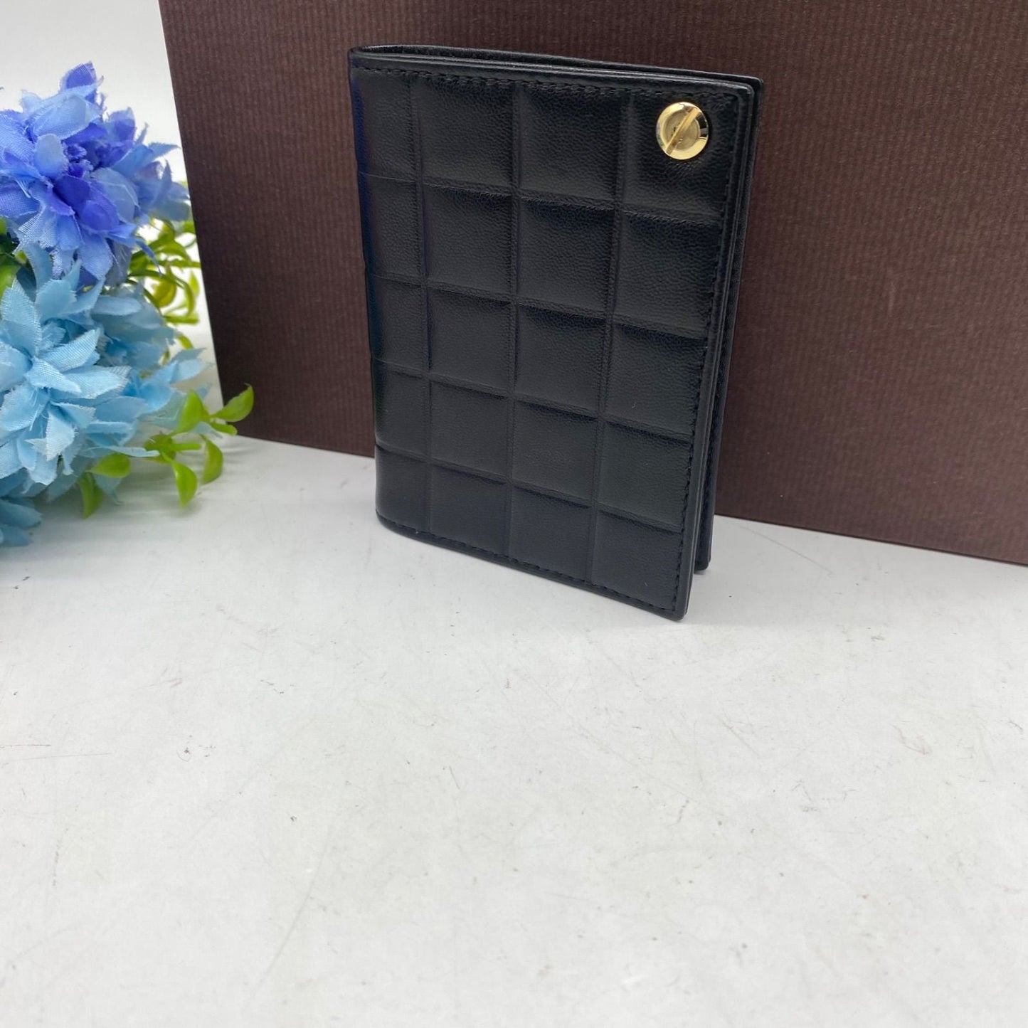 Chanel Card Case Set Era Business Coco Button